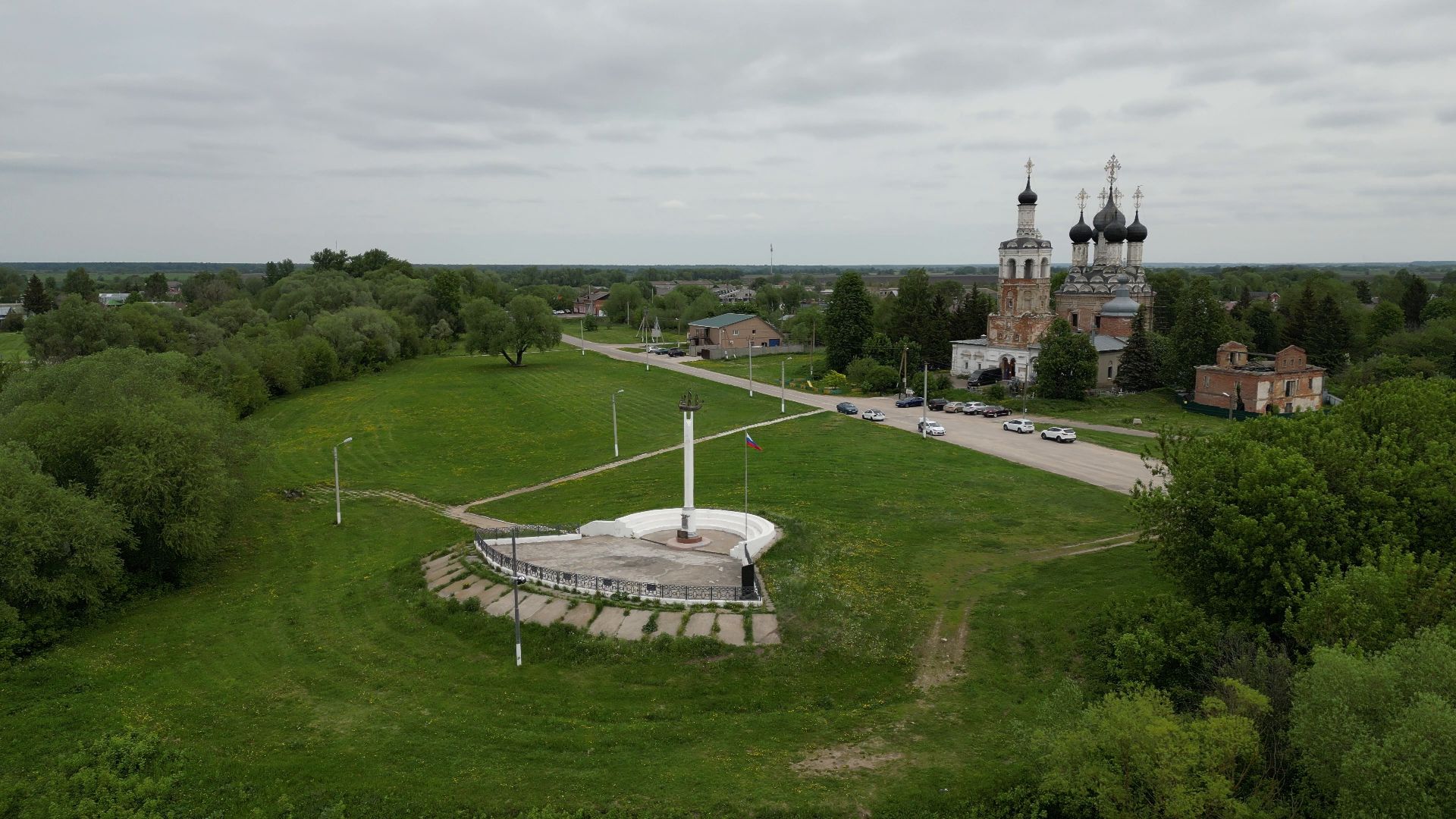 луховицы, корабль, орел,видео с коптера,