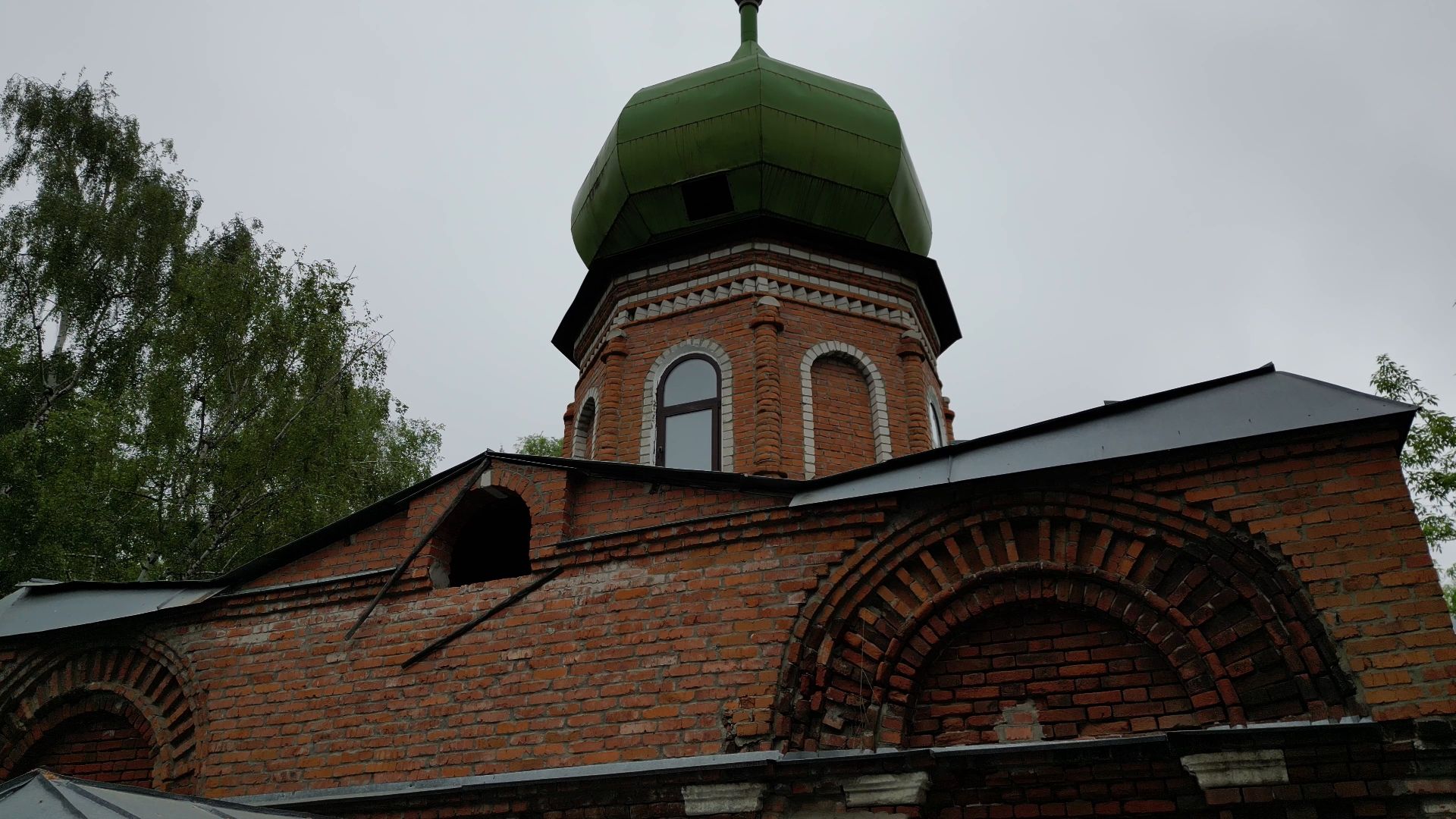 церковь, храм, луховицы,видео с коптера,