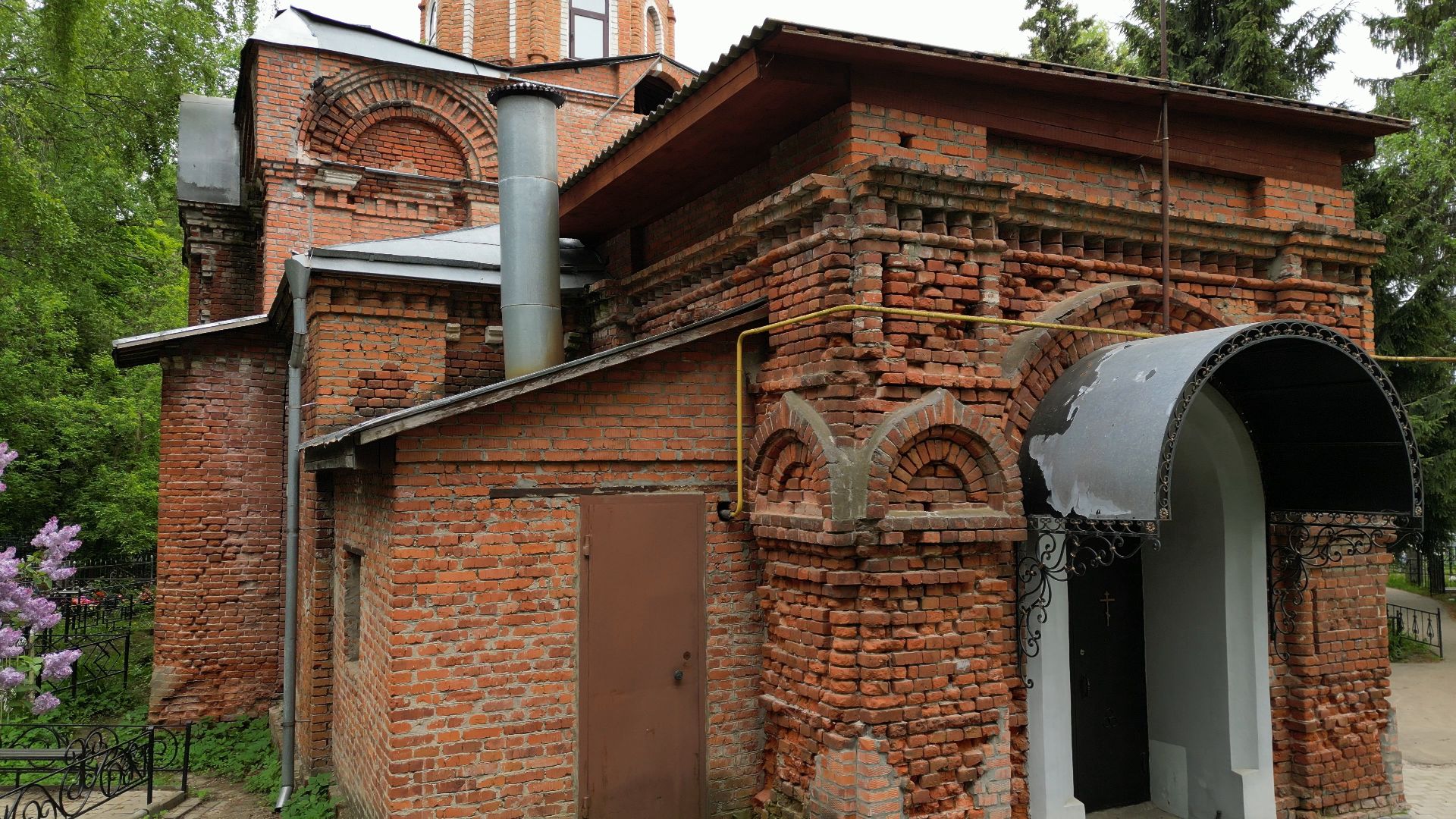церковь, храм, луховицы,видео с коптера,