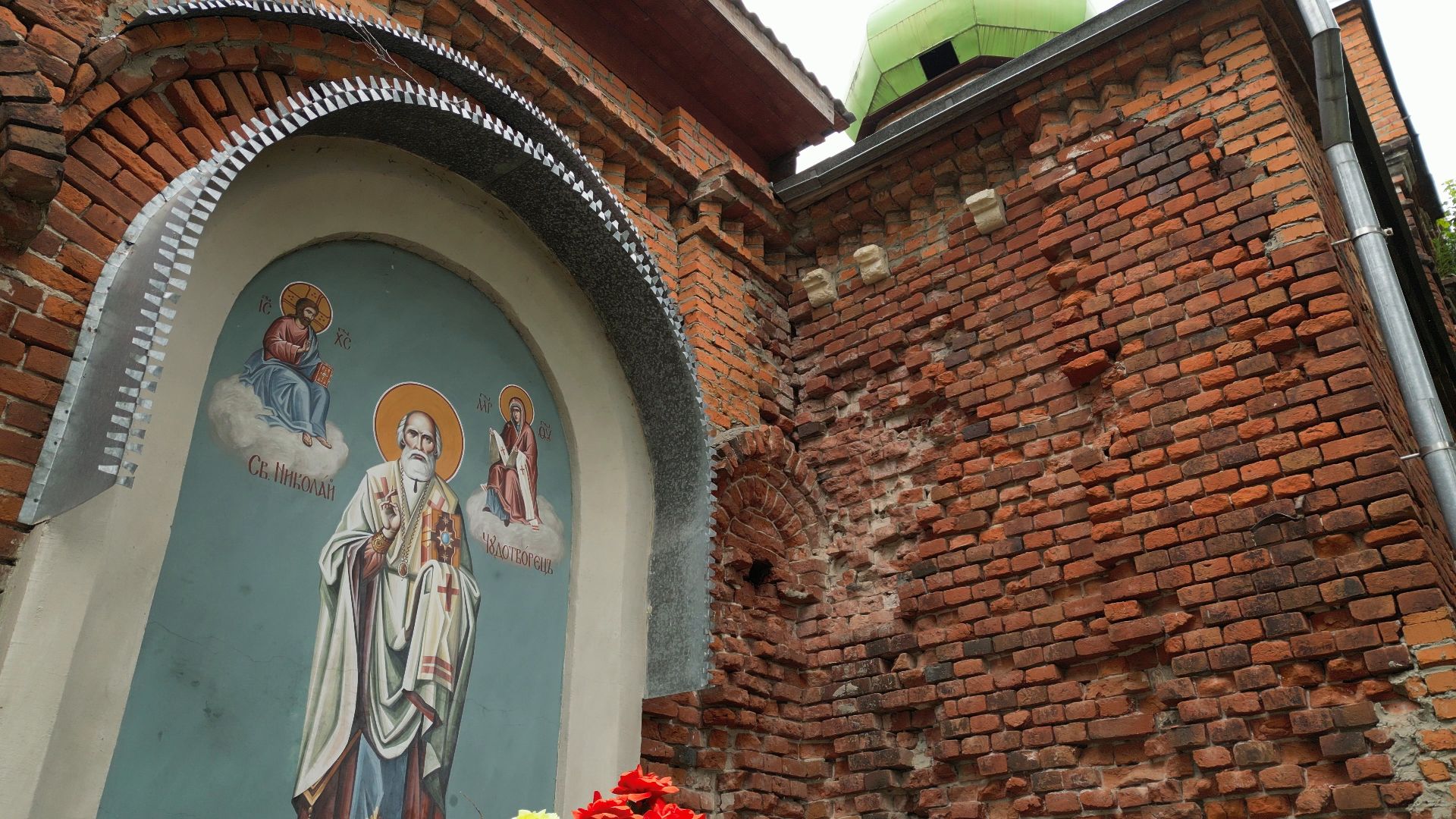 церковь, храм, луховицы,видео с коптера,