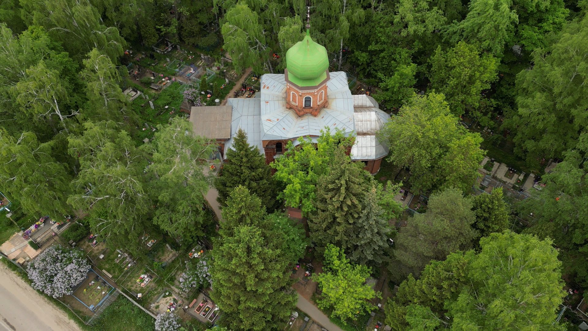 церковь, храм, луховицы,видео с коптера,