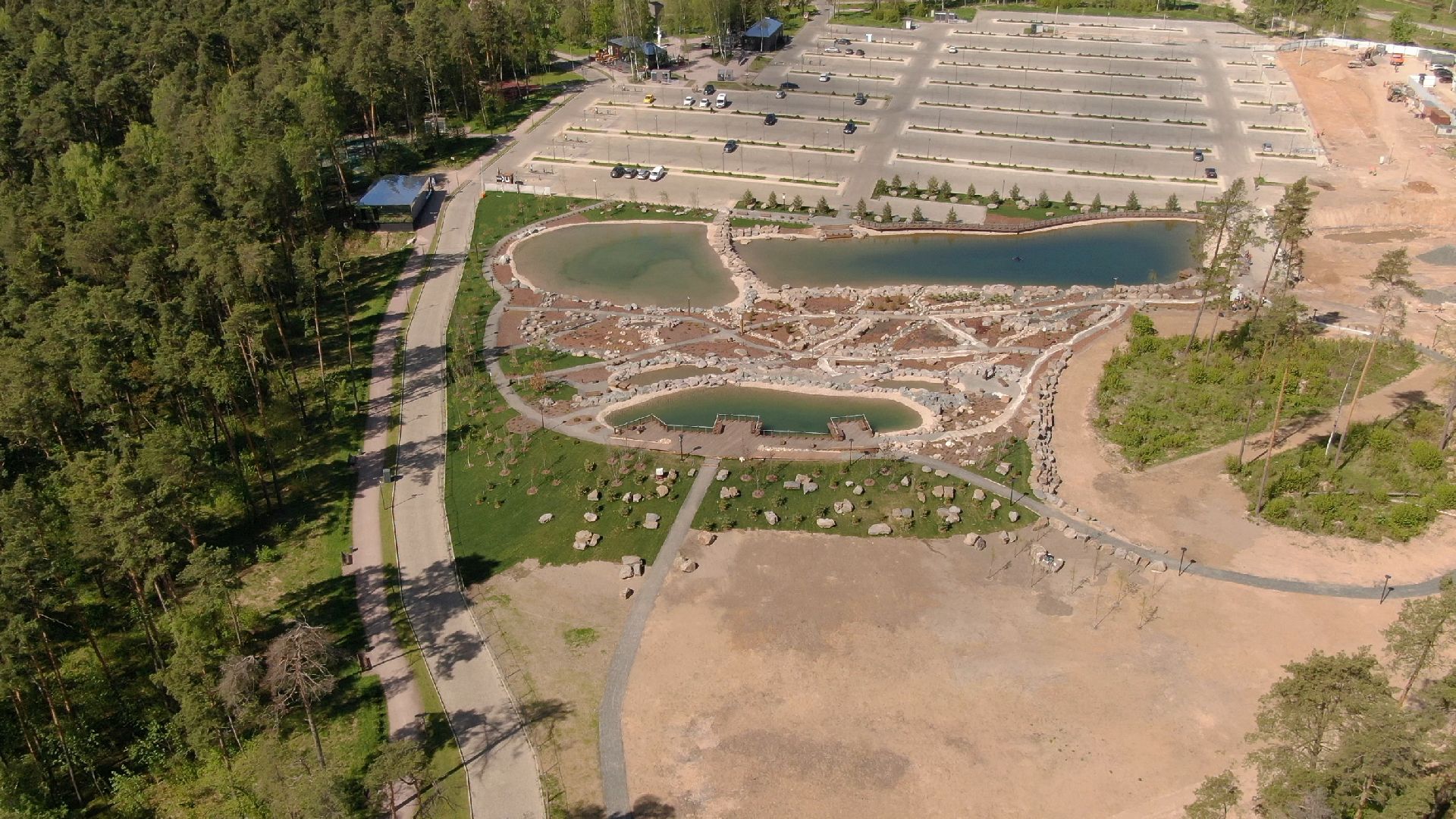 малевич, парк, одинцово,видео с коптера,