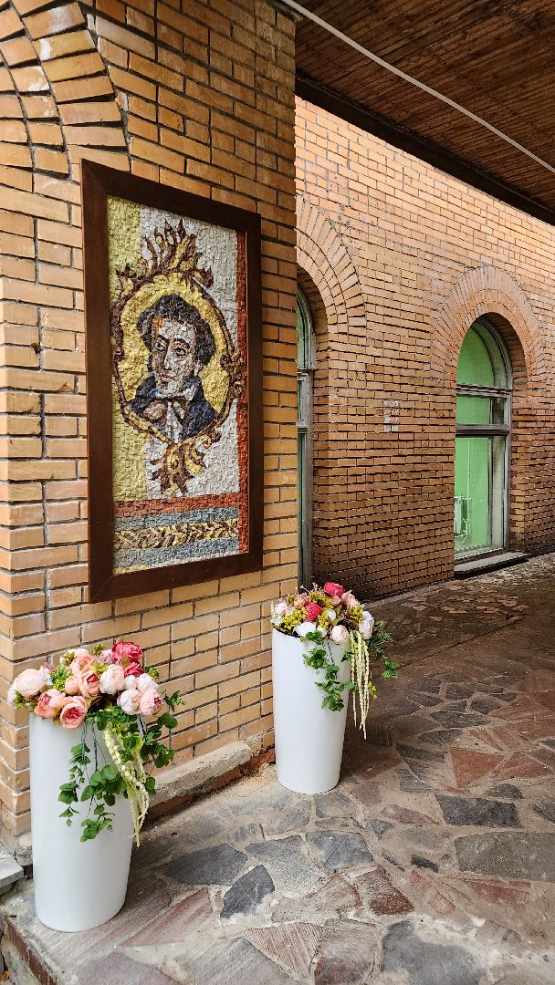 библиотека, протвино, мозаика, культура, Помелов,