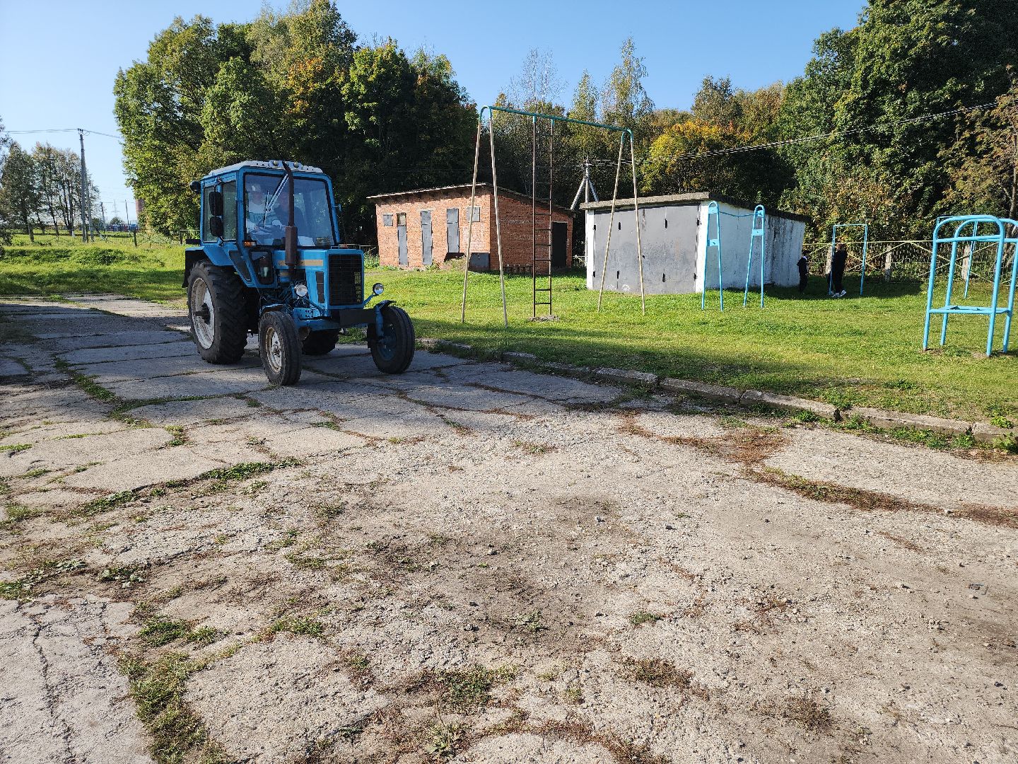 Кашира, тарасковская школа, трактор, беларус, производственное обучение, сельское хозяйство,