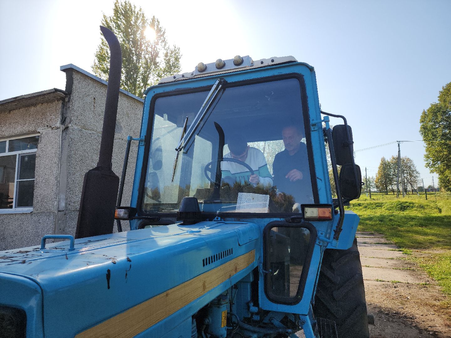 Кашира, тарасковская школа, трактор, беларус, производственное обучение, сельское хозяйство,