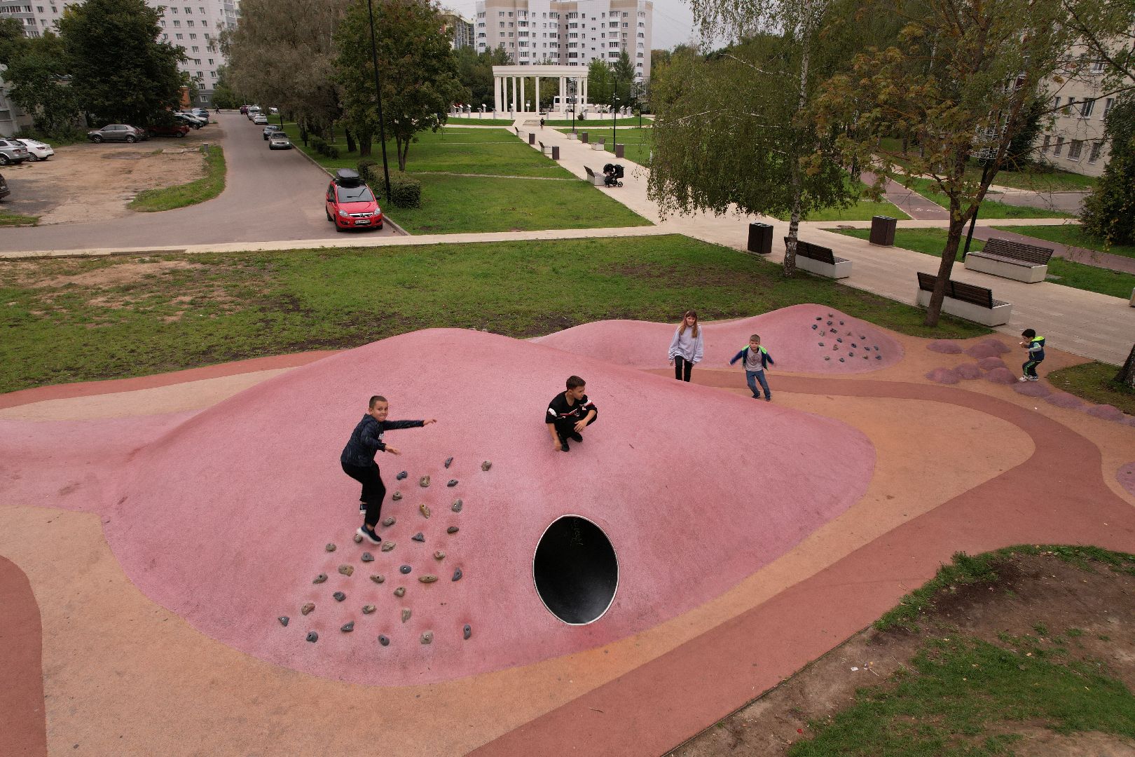 видео с коптера,