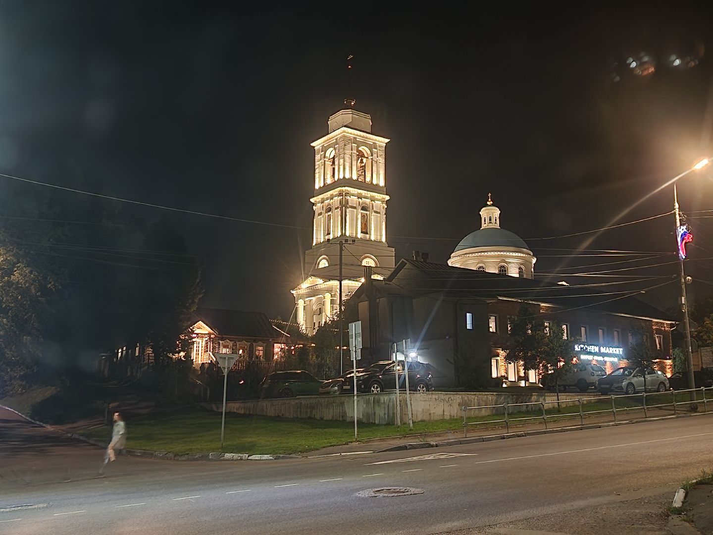 серпухов, подмосковье, светлый город, туризм в подмосковье, достопримечательности, ночной Серпухов,