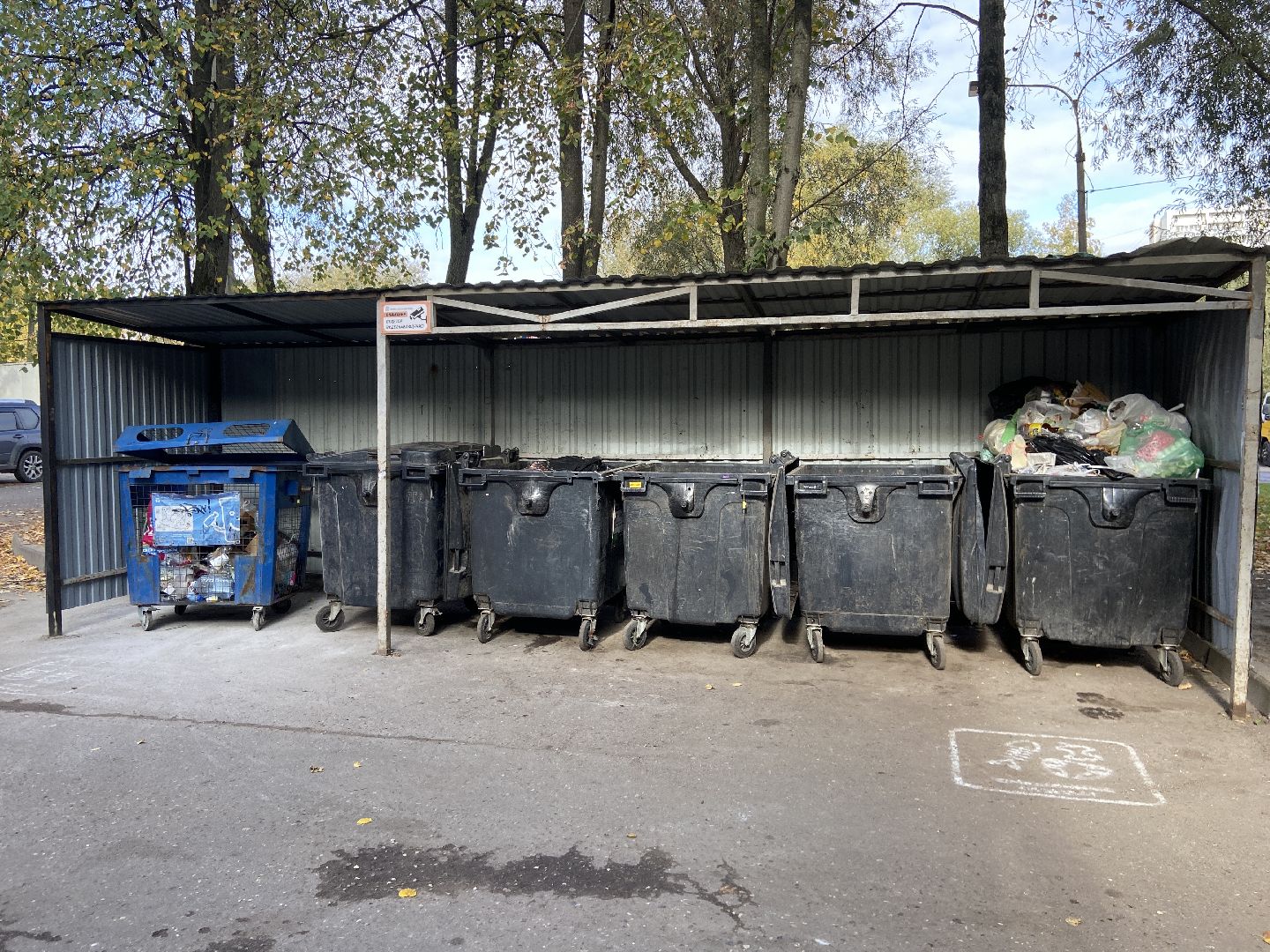 мусор, контейнерная площадка,