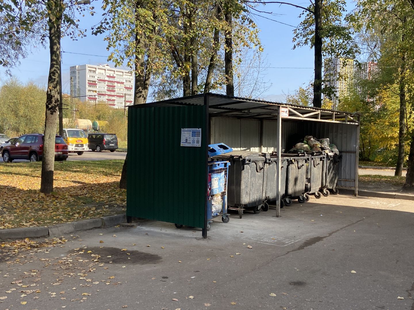 мусор, контейнерная площадка,