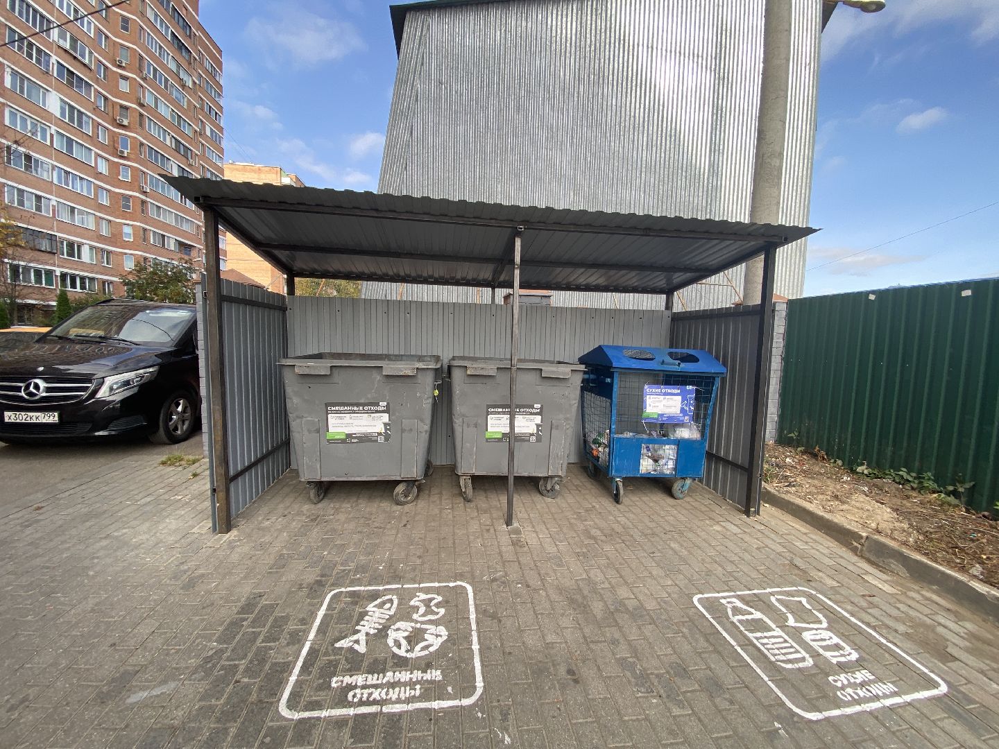 мусор, контейнерная площадка,