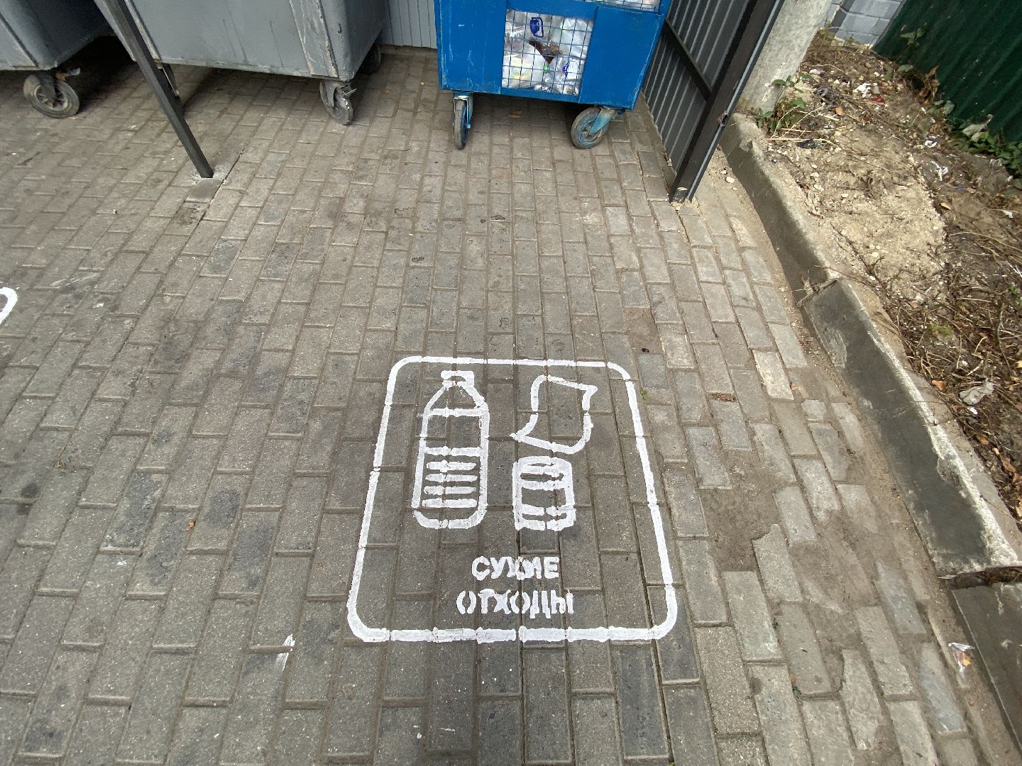 мусор, контейнерная площадка,