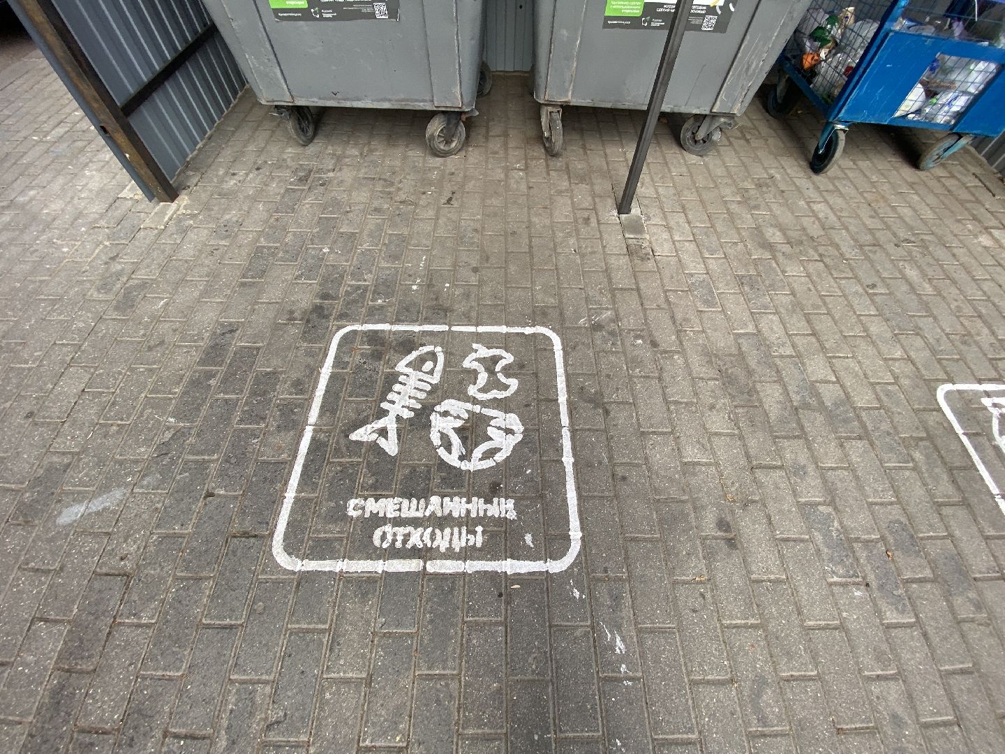 мусор, контейнерная площадка,