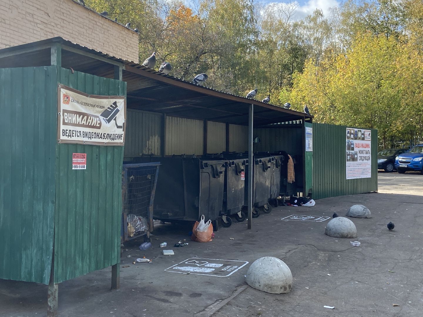 мусор, контейнерная площадка,