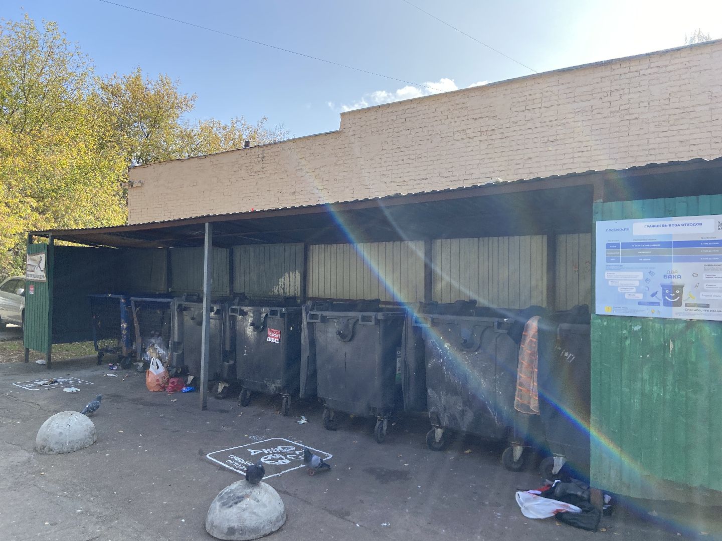 мусор, контейнерная площадка,