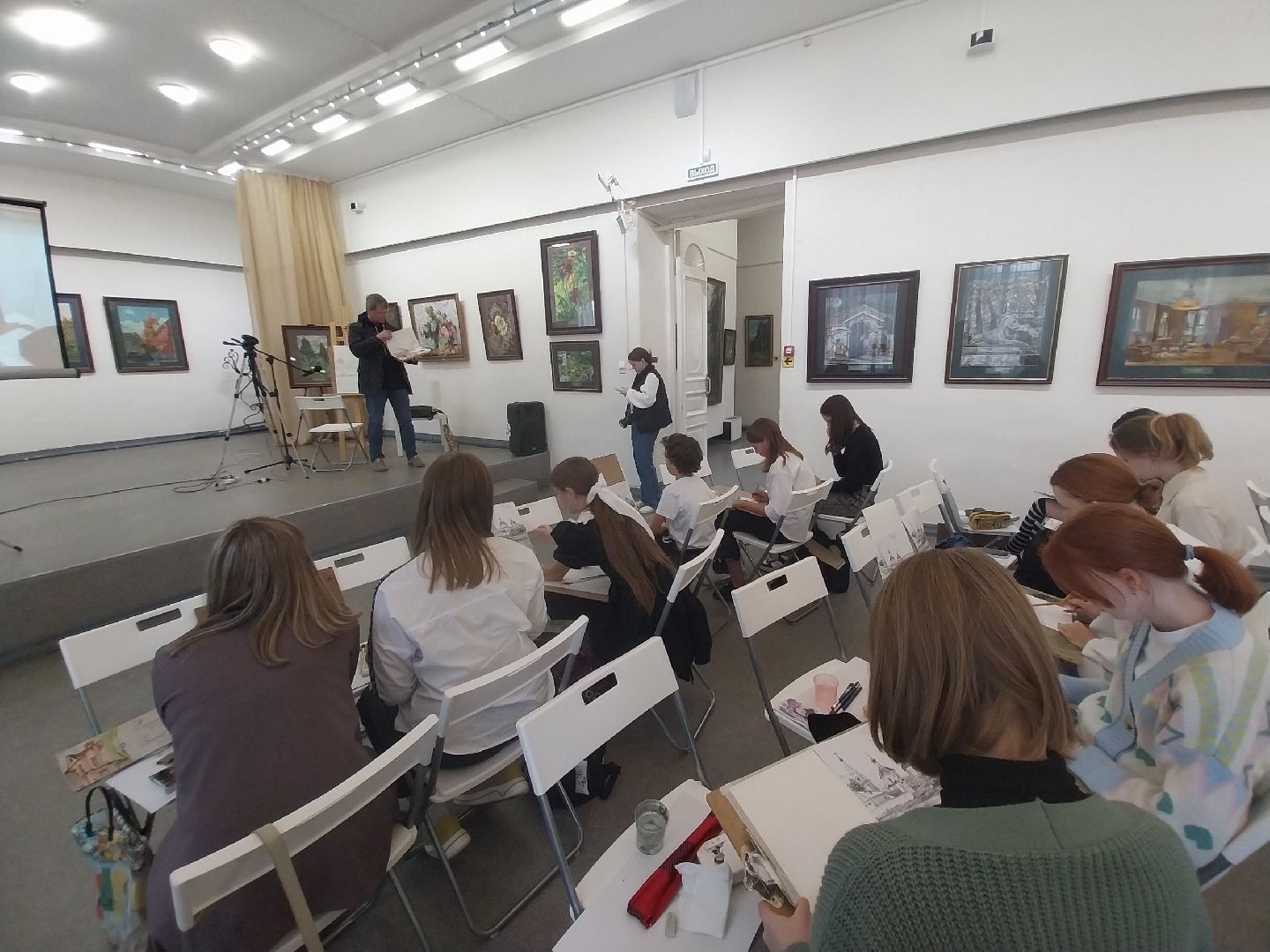 Коломна, выставка, мастер-класс, живопись,