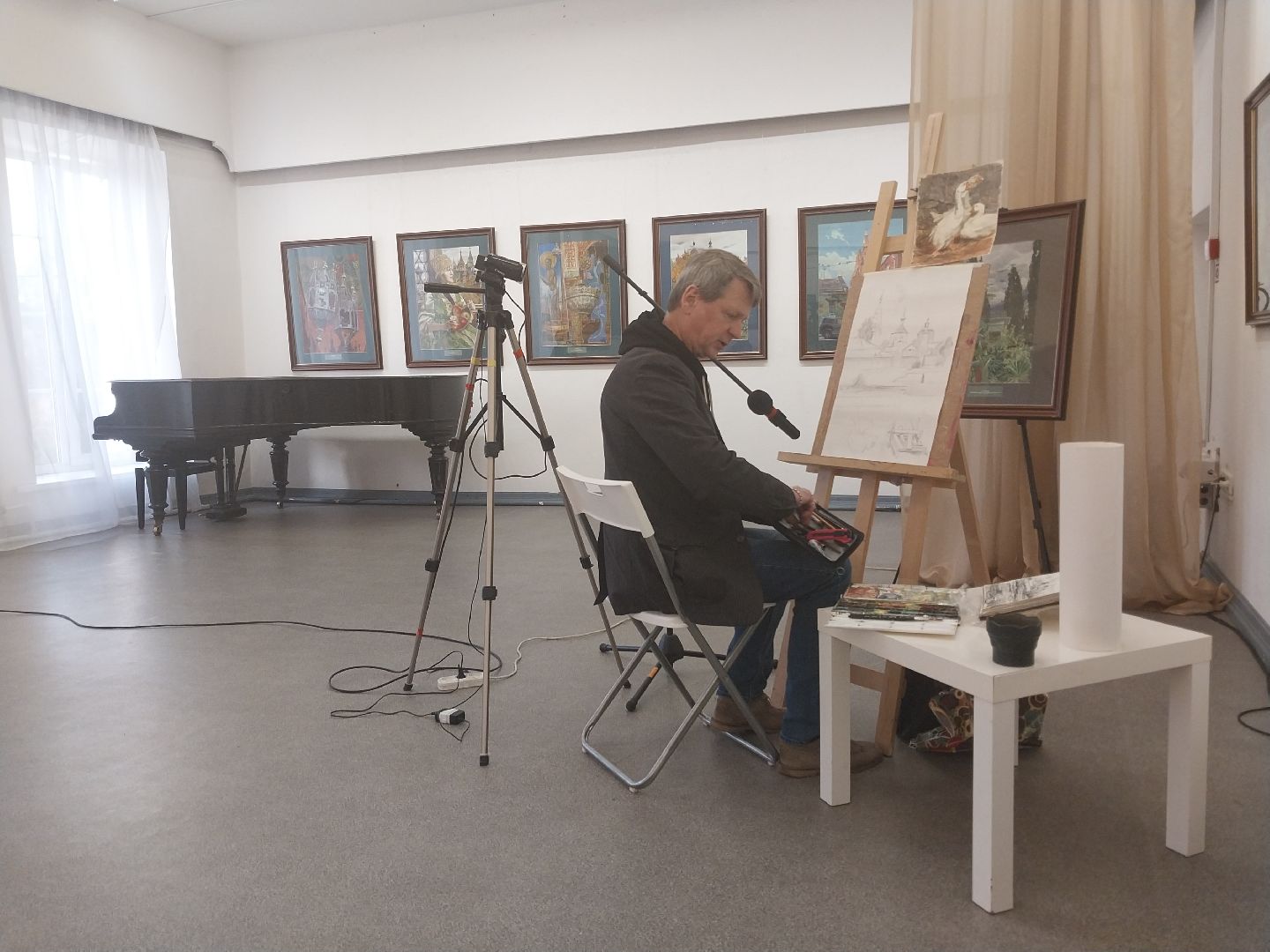 Коломна, выставка, мастер-класс, живопись,