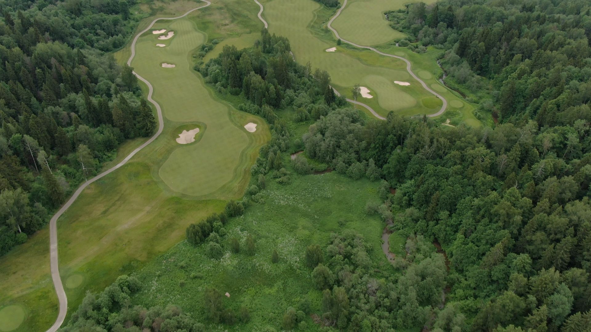 дмитров, гольф, поля,видео с коптера,
