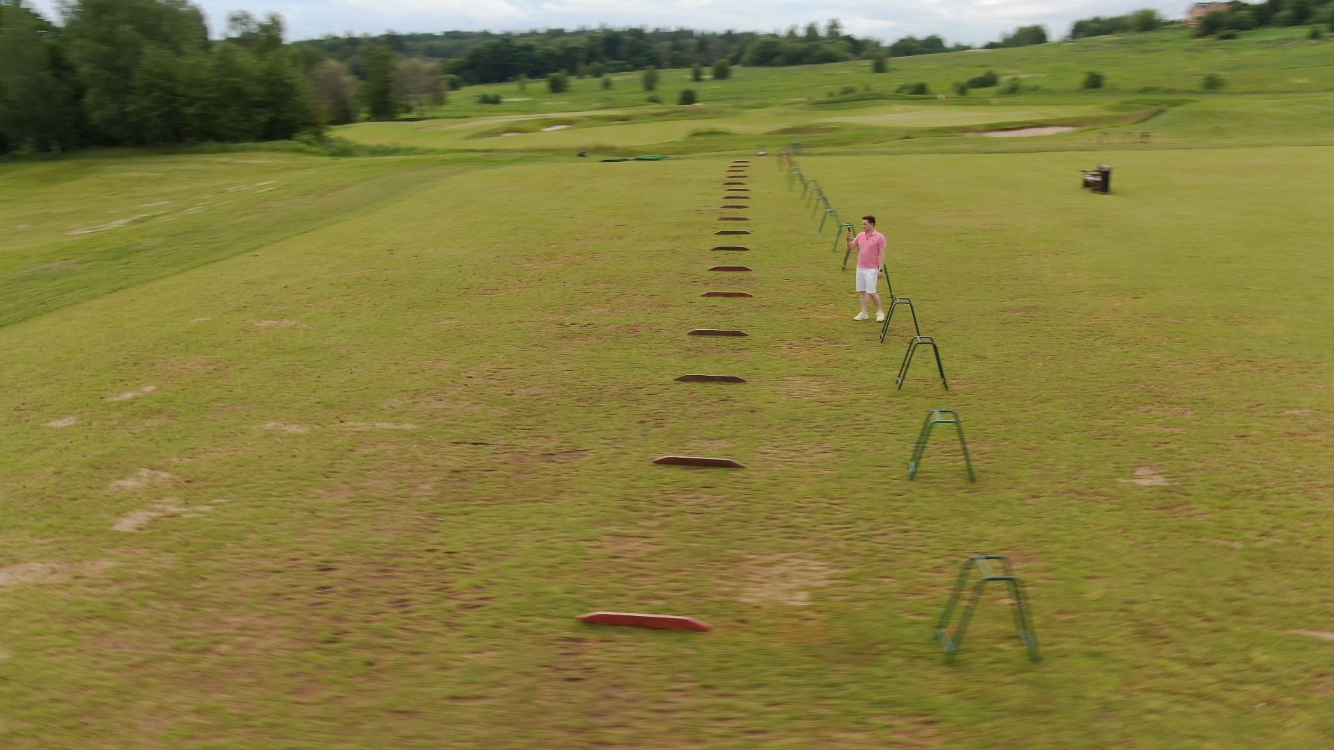 дмитров, гольф, поля,видео с коптера,