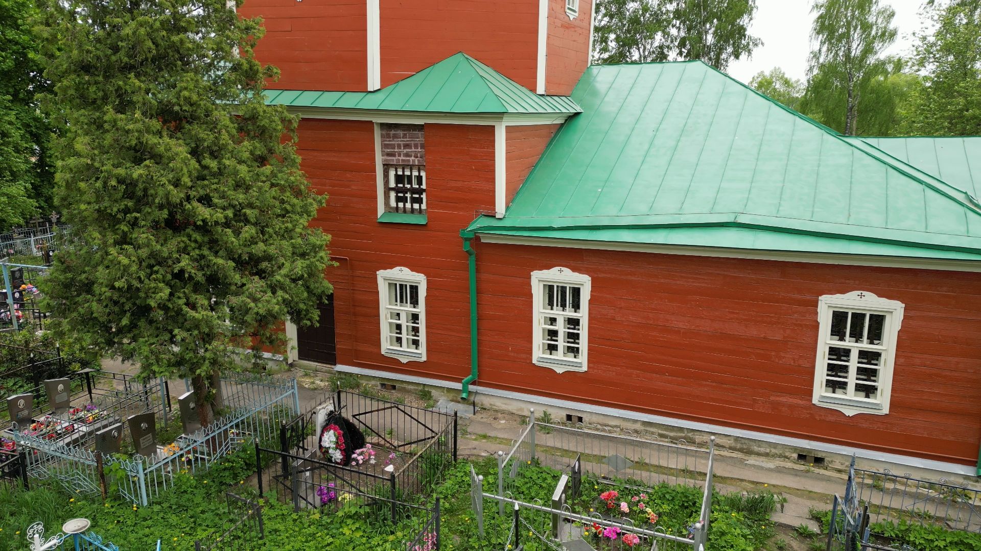 храм, икона, луховицы,видео с коптера,