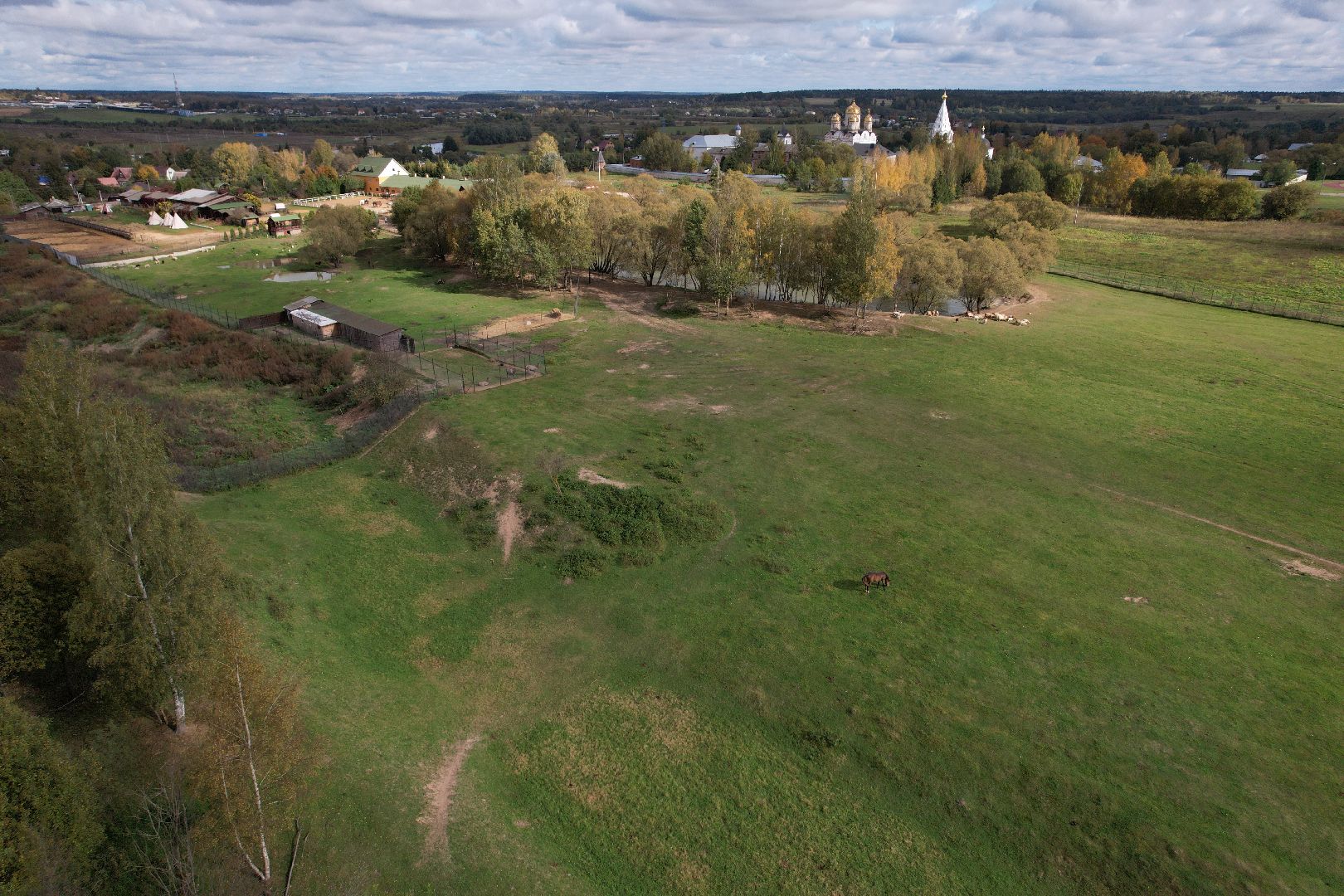 ранчо, туризм, можайск, кони,видео с коптера,