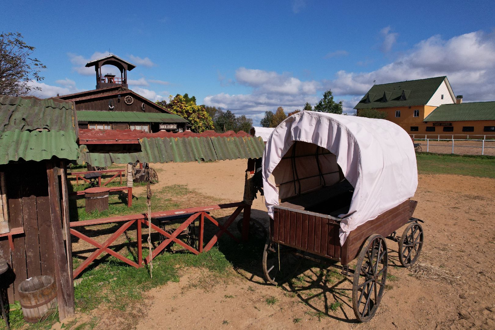 ранчо, туризм, можайск, кони,видео с коптера,