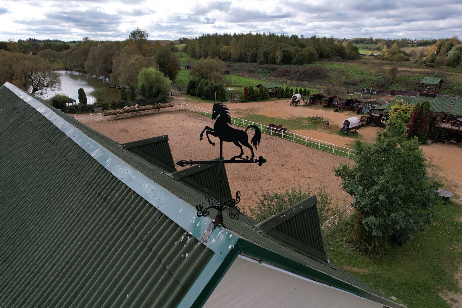 ранчо, туризм, можайск, кони,видео с коптера,
