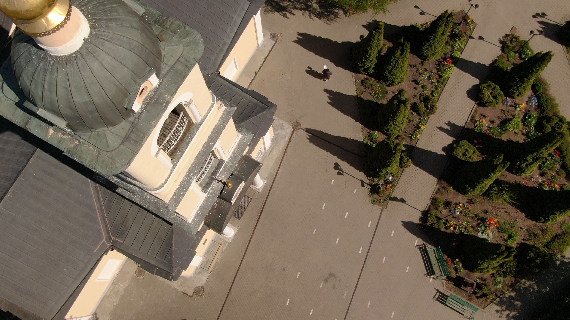 церковь, храм, одинцово,видео с коптера,