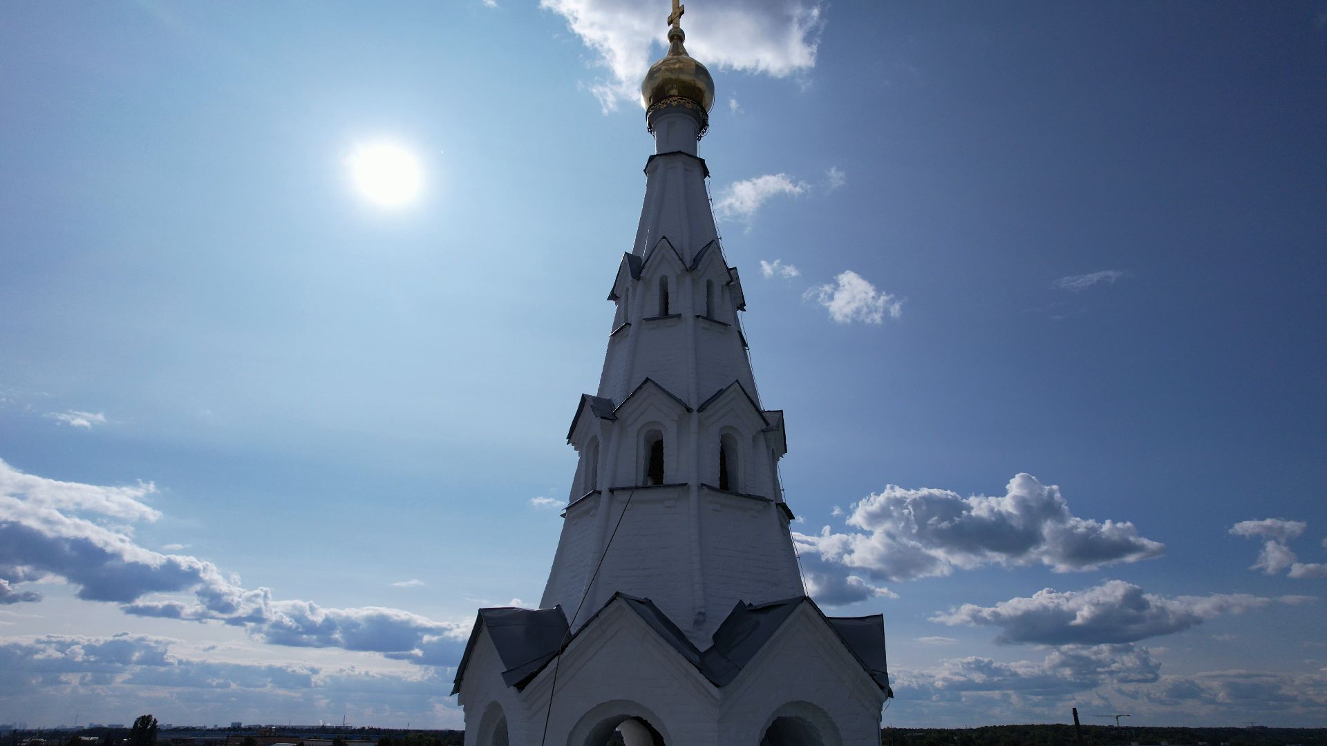 пушкино, храм, реставрация,видео с коптера,