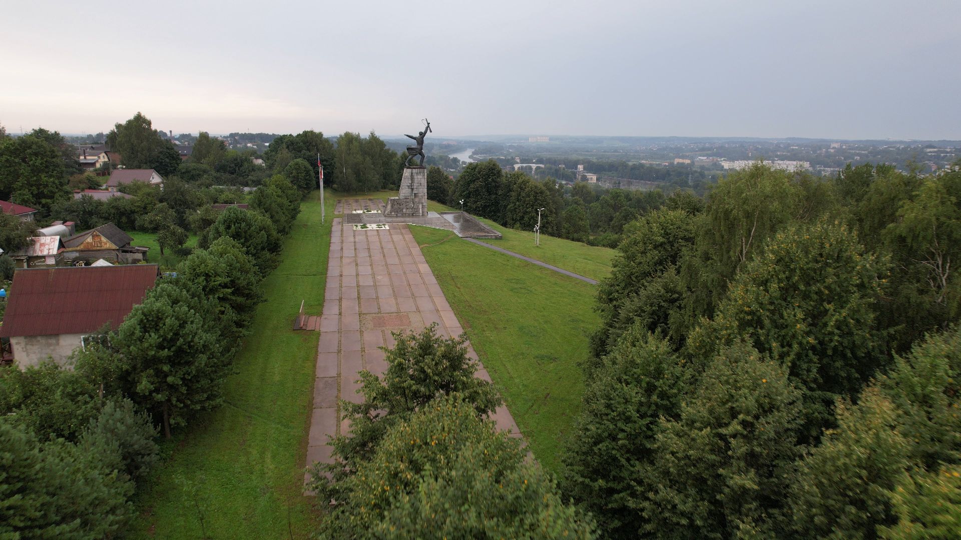 война, вов, яхрома, памятник,видео с коптера,