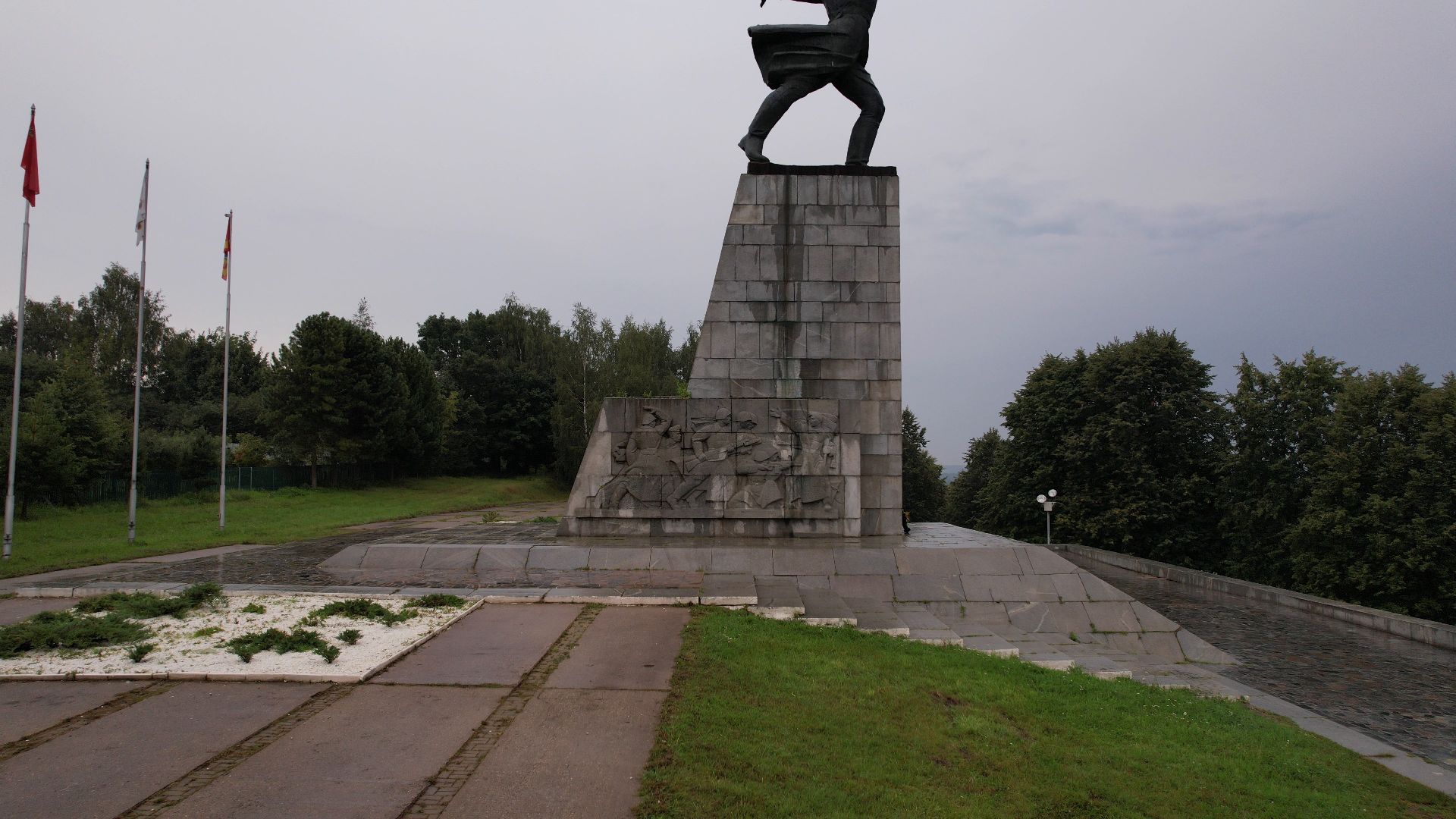 война, вов, яхрома, памятник,видео с коптера,