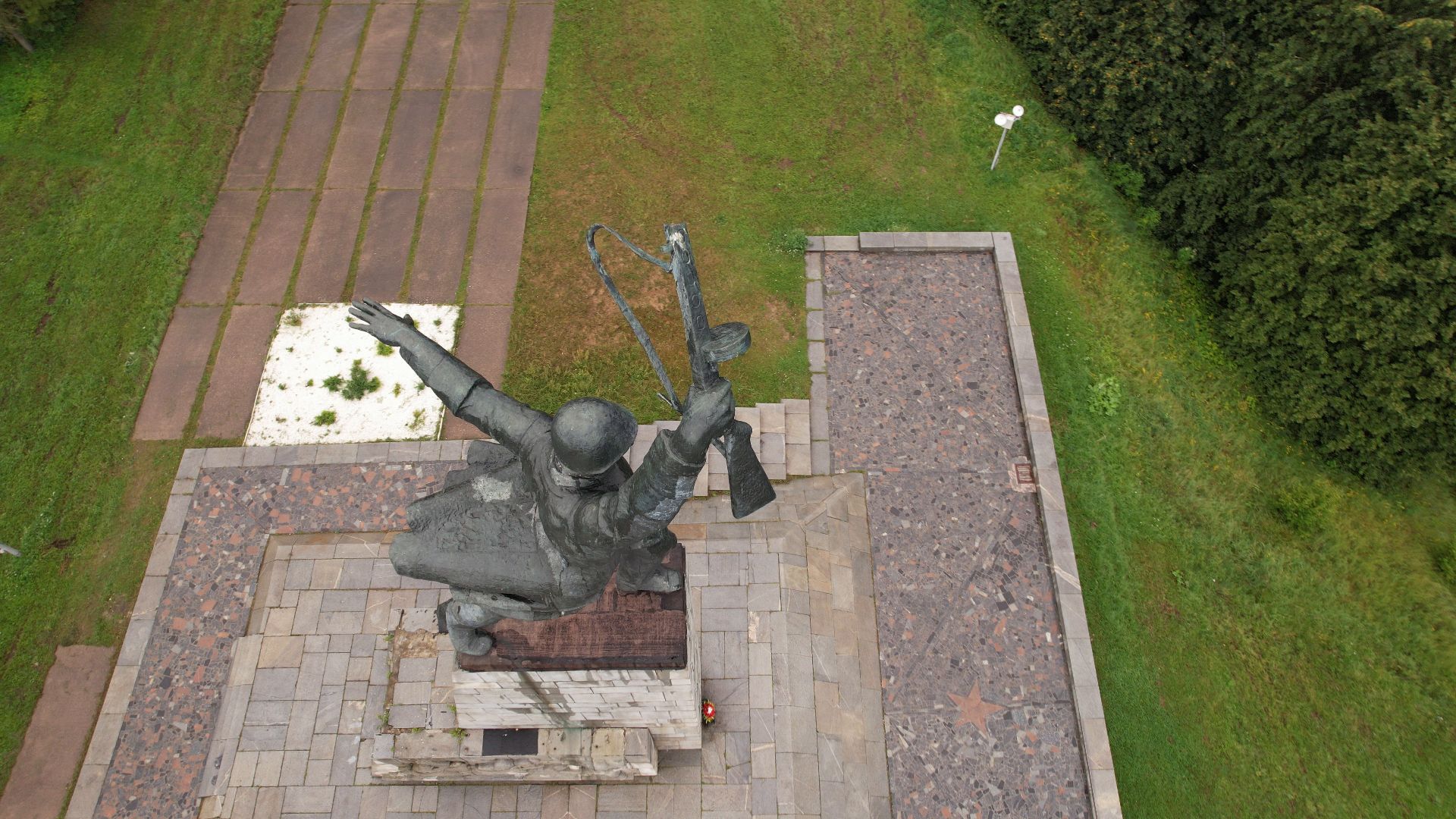 война, вов, яхрома, памятник,видео с коптера,