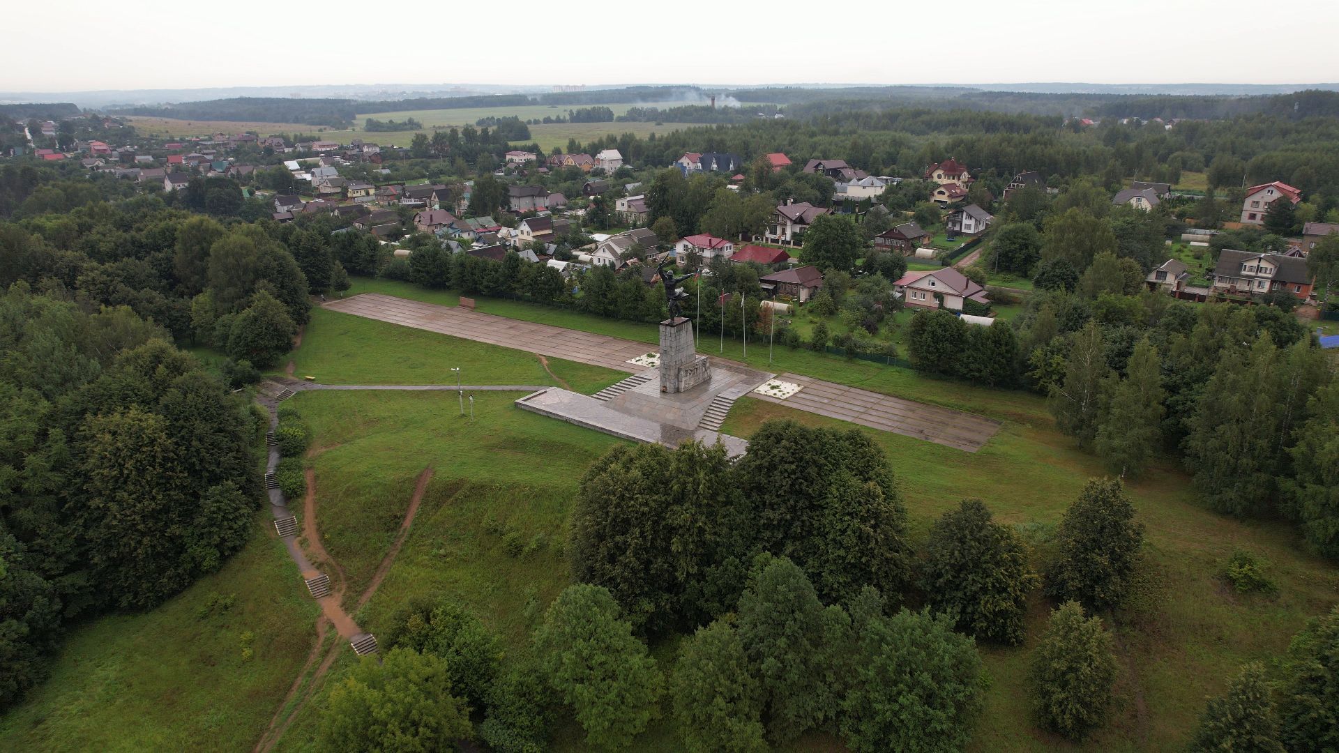 война, вов, яхрома, памятник,видео с коптера,