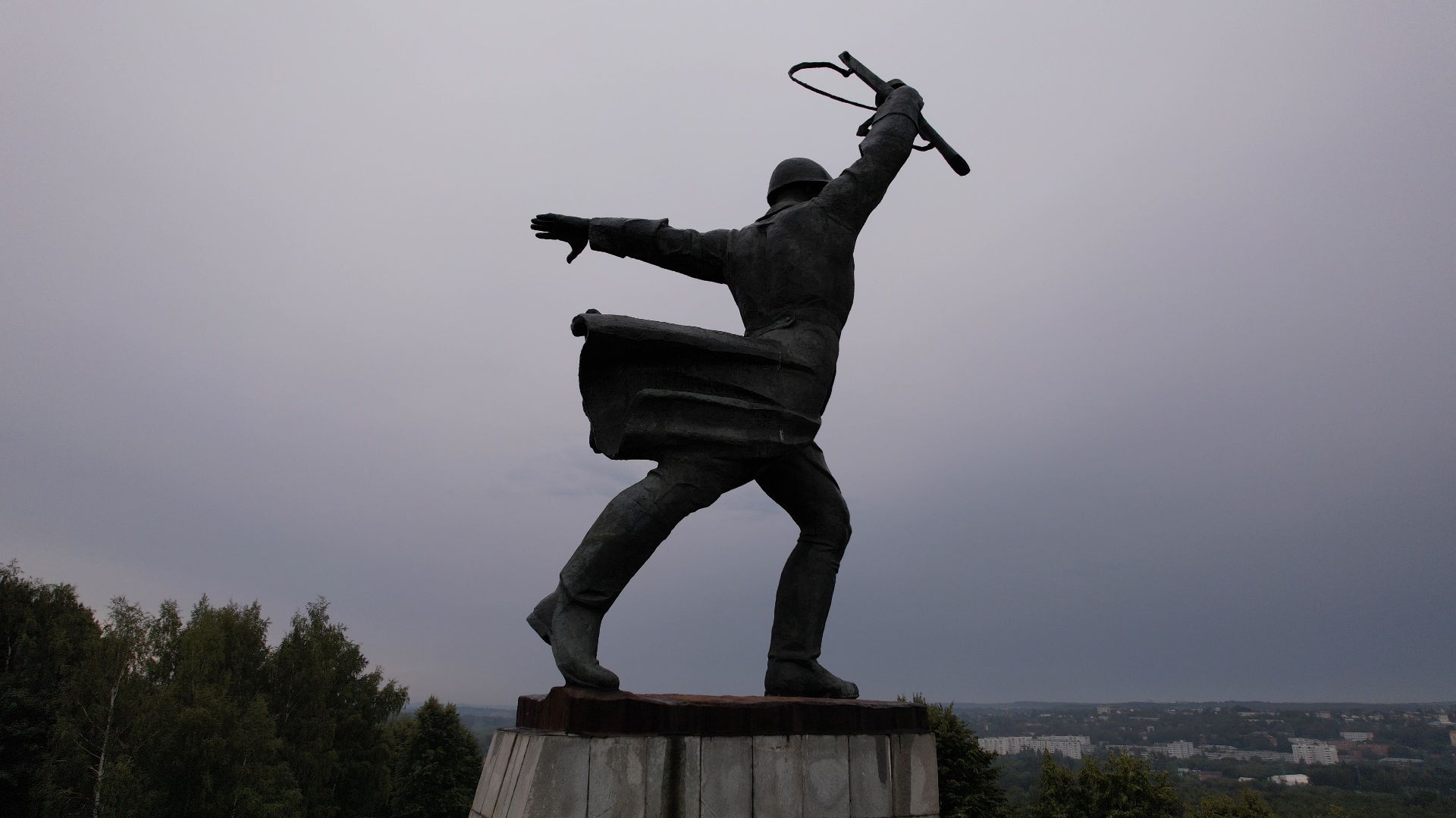 война, вов, яхрома, памятник,видео с коптера,