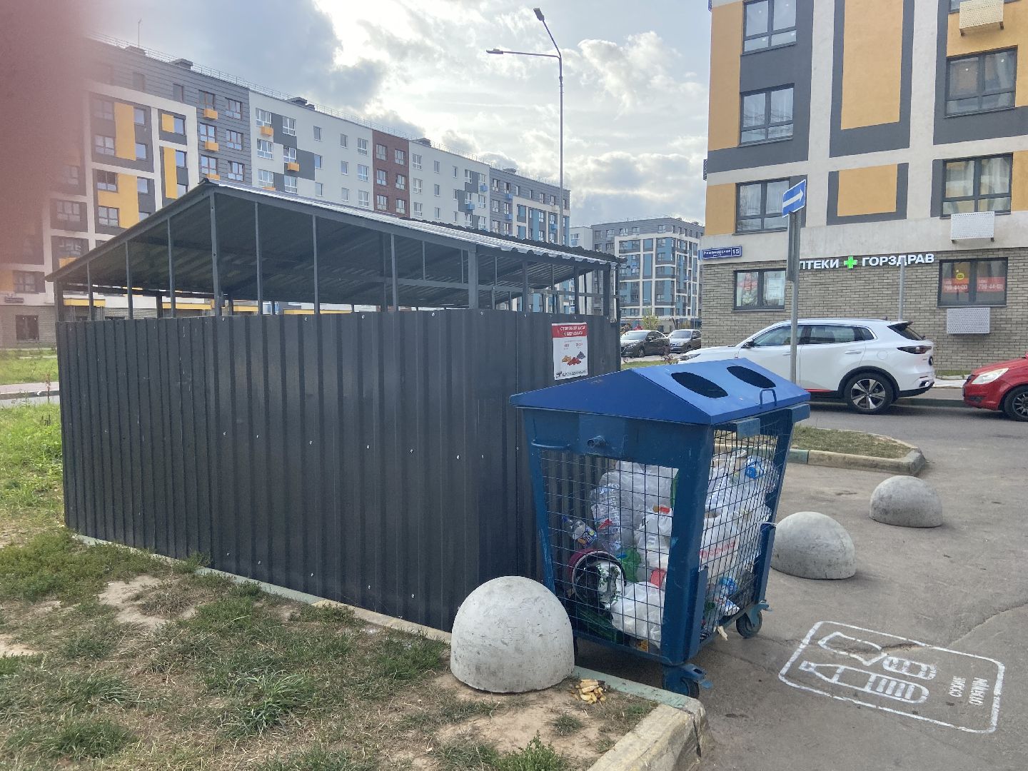 мусор, контейнерная площадка,