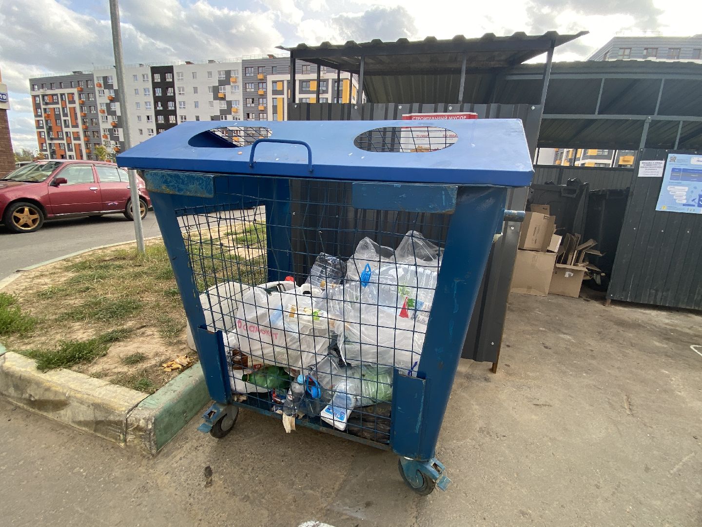 мусор, контейнерная площадка,