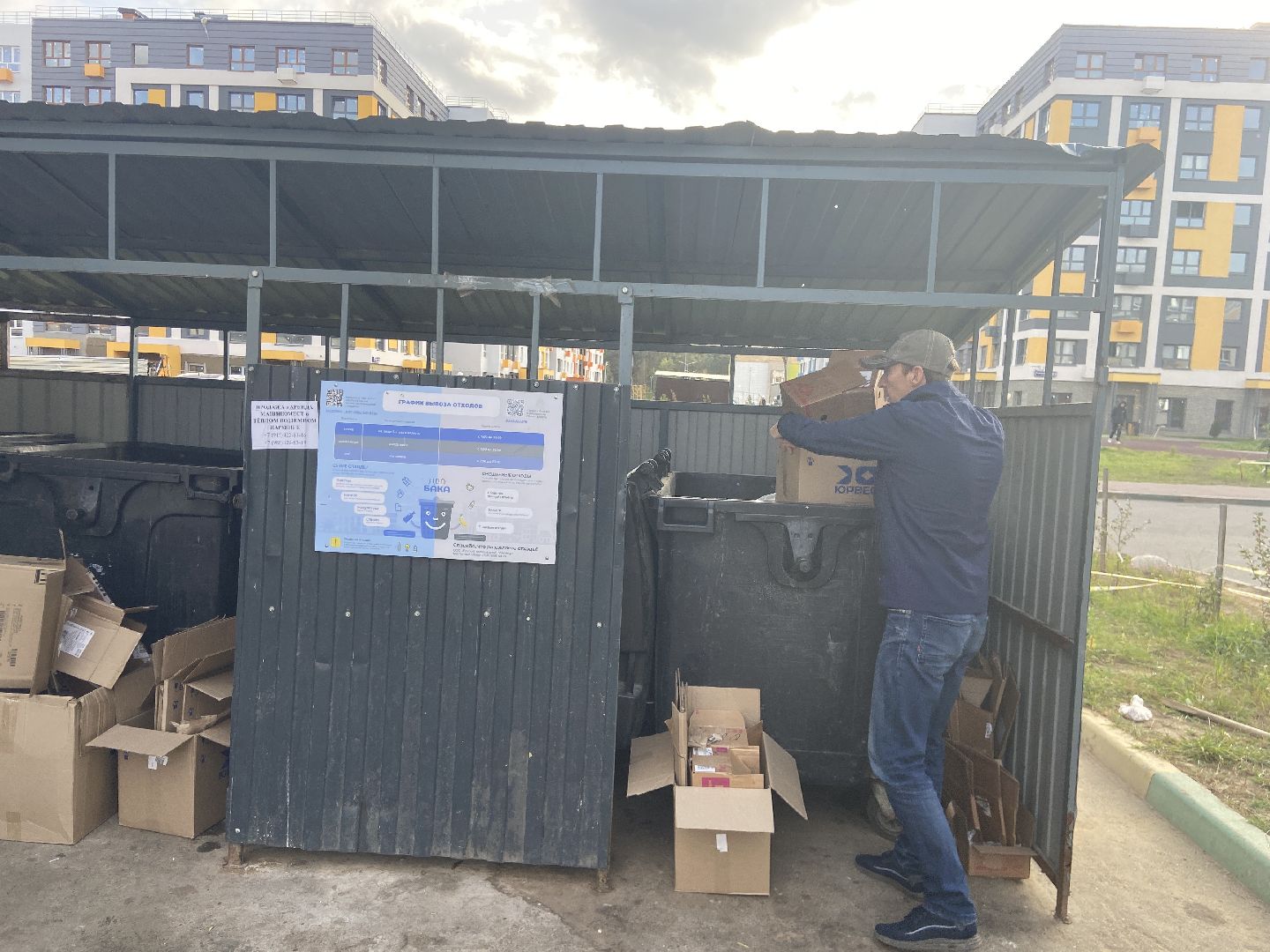 мусор, контейнерная площадка,