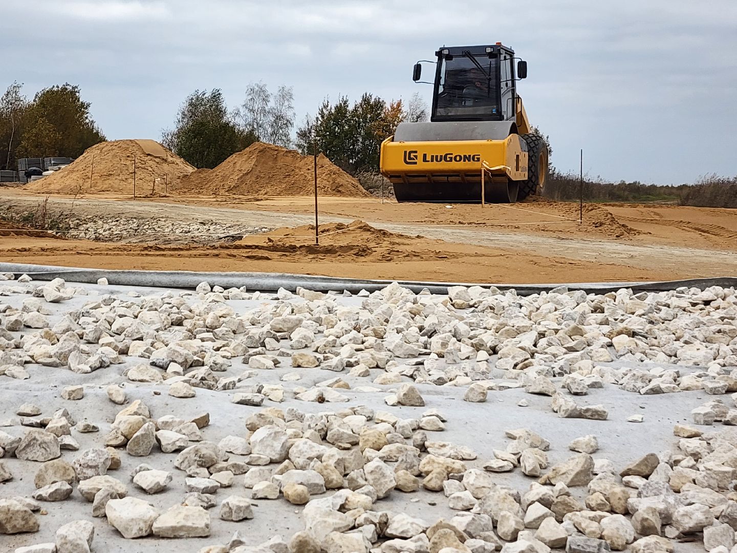 дороги, строительство дорог, серпухов, ивановские дворики, строительство поликлиники, круговой перекресток,