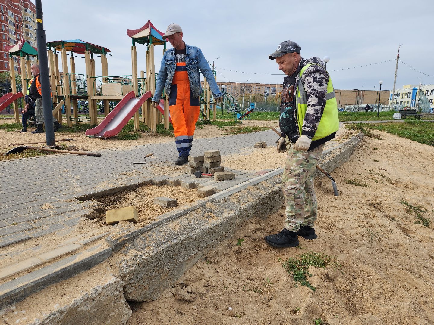 добродел, серпухов, парк жемчужина, поселок имени ногина, комбинат благоустройства, благоустройство,