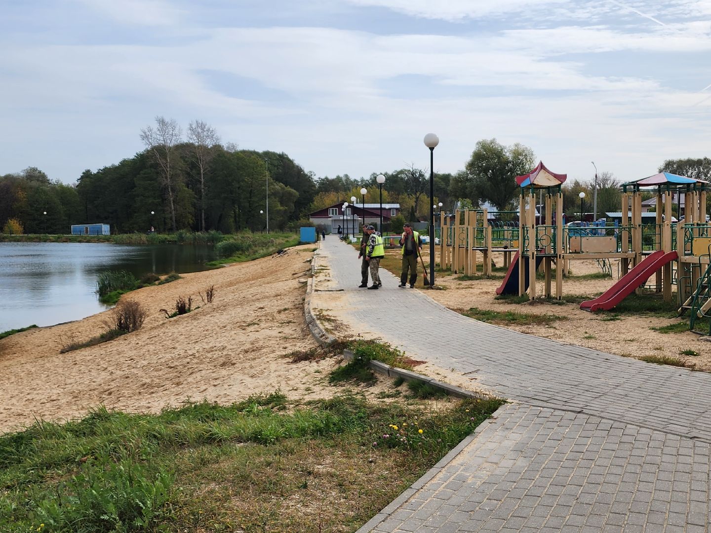 добродел, серпухов, парк жемчужина, поселок имени ногина, комбинат благоустройства, благоустройство,