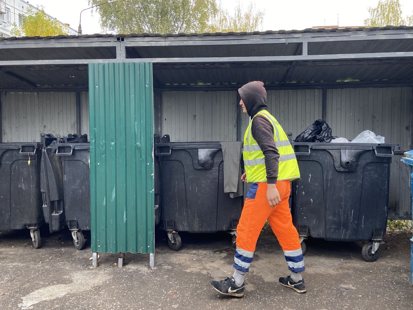 мусор, контейнерная площадка,