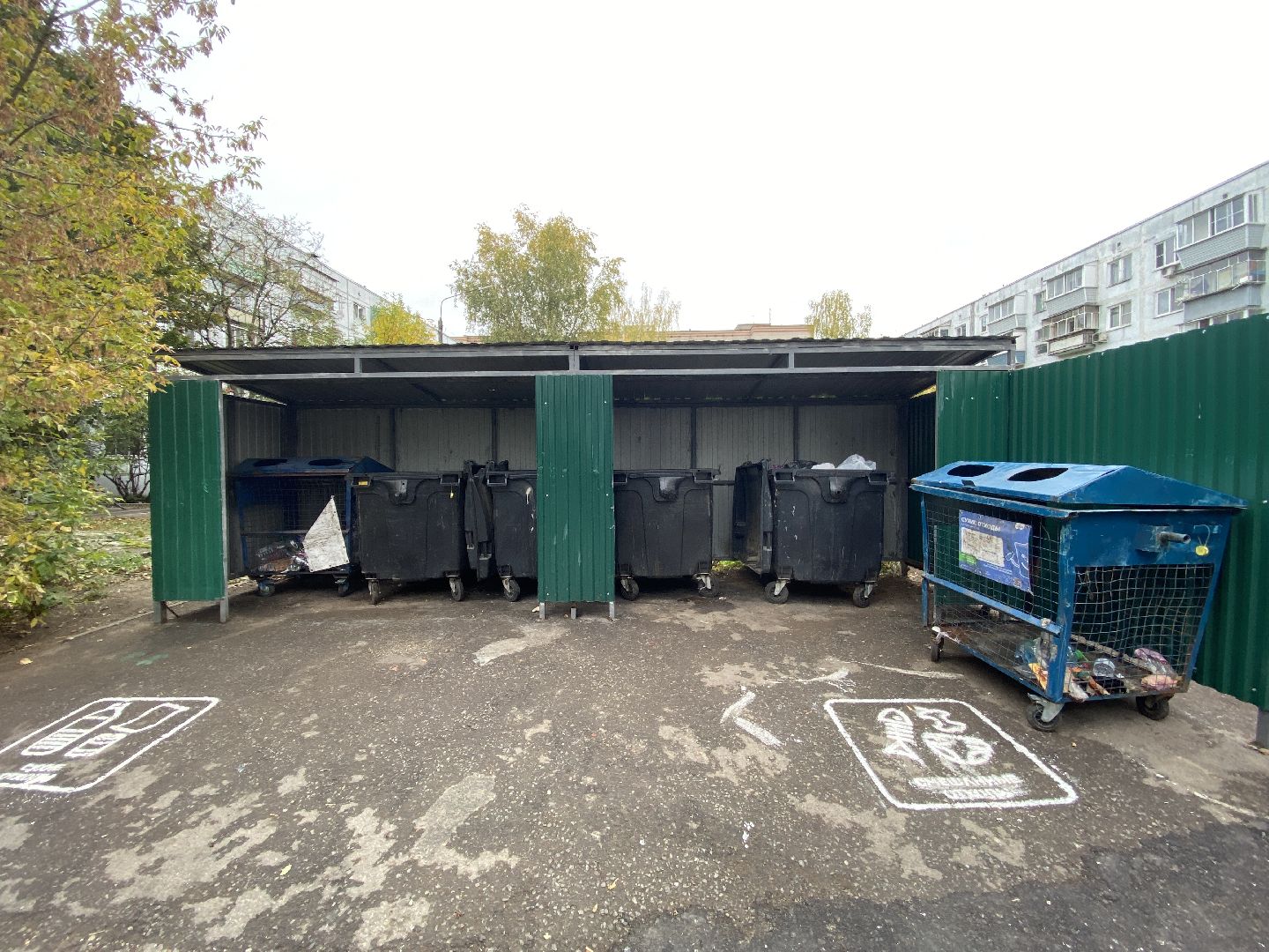 мусор, контейнерная площадка,