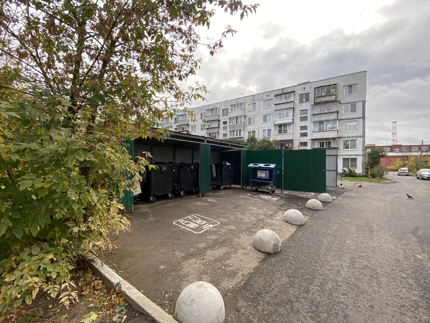 мусор, контейнерная площадка,