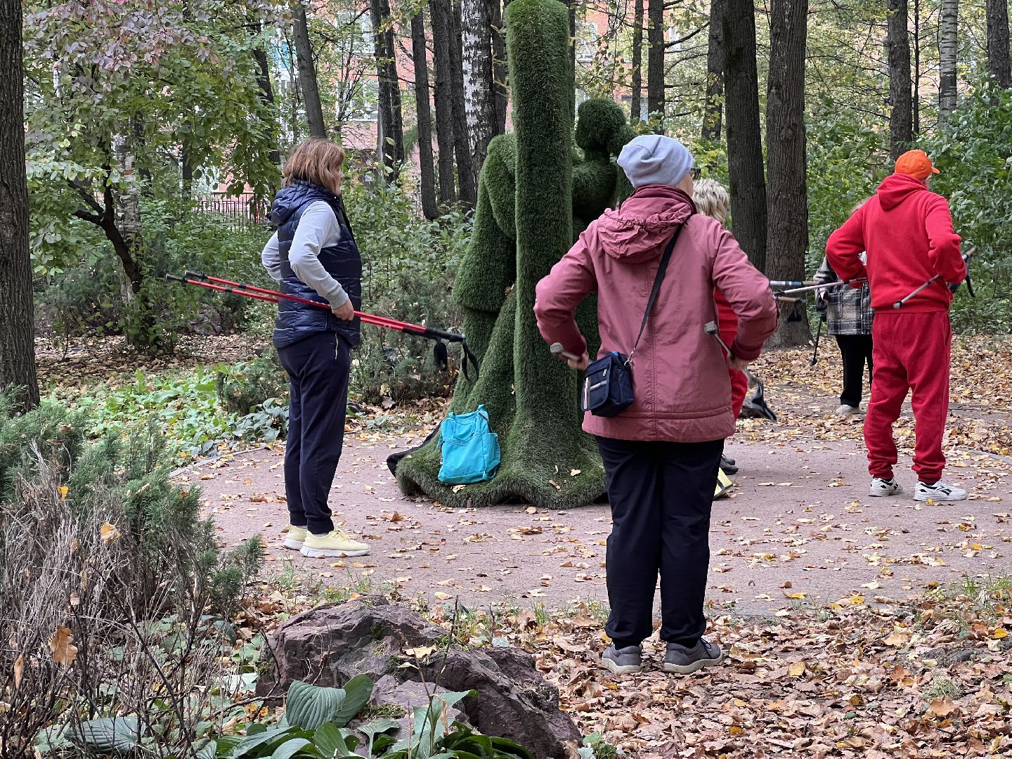 химки, активное долголетие, скандинавская ходьба, пожилые люди,
