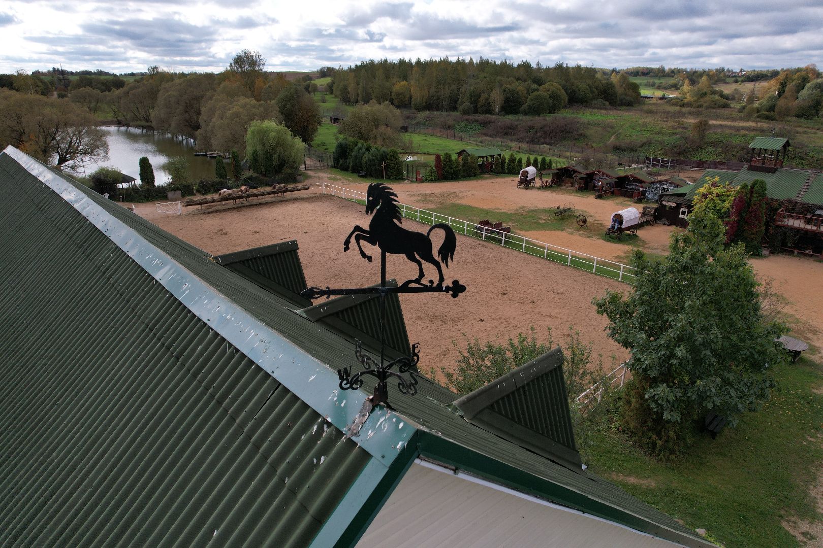 лошади, туризм, можайск,видео с коптера,