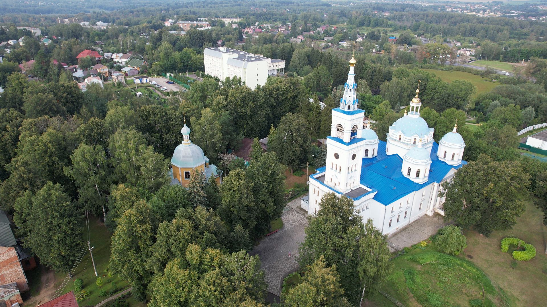 монастырь, архитектура, яхрома,видео с коптера,