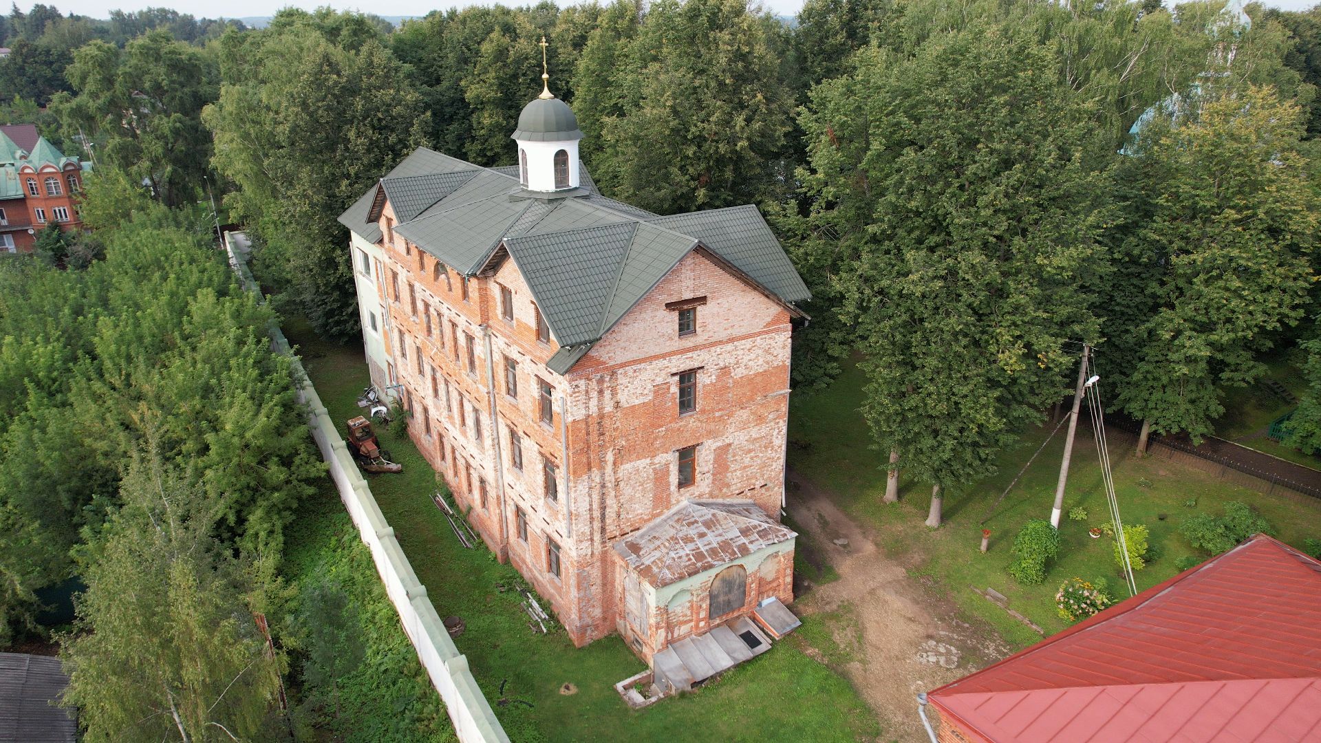 монастырь, архитектура, яхрома,видео с коптера,