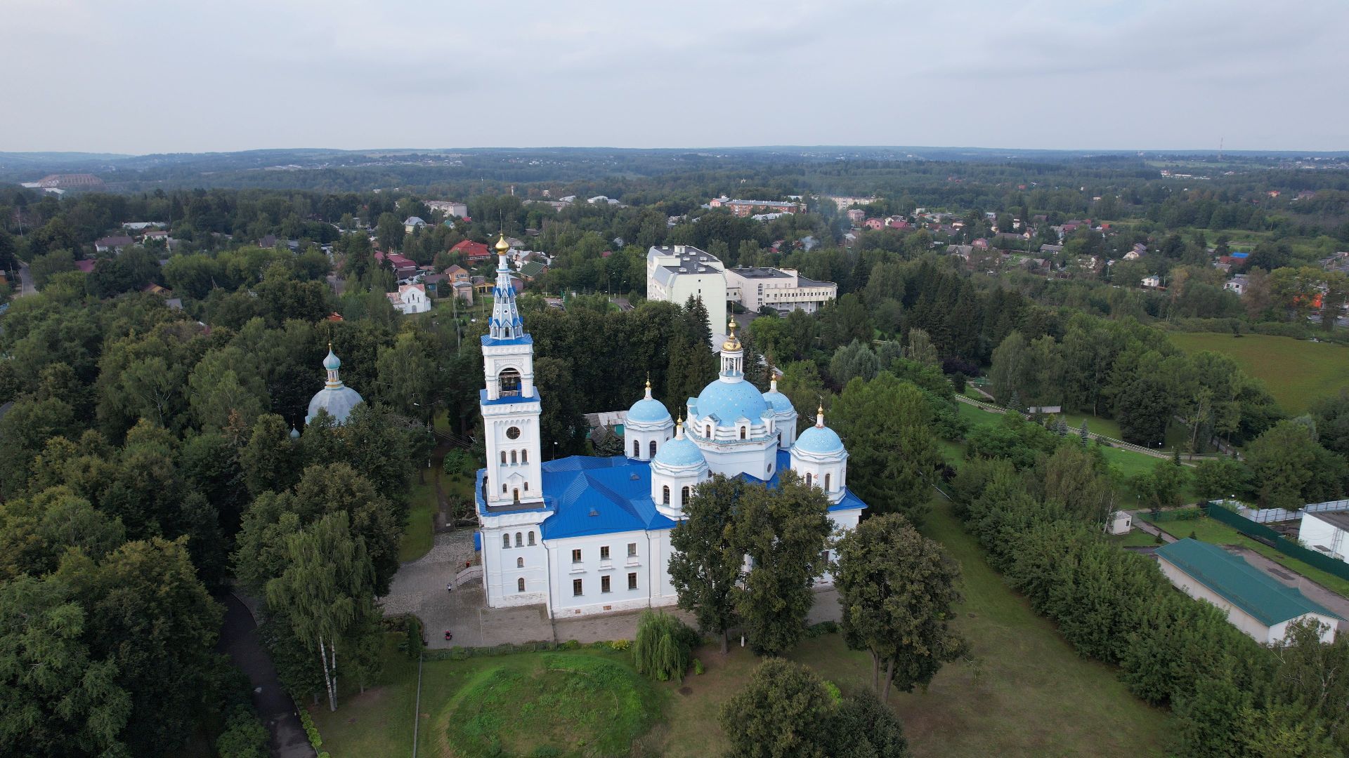 монастырь, архитектура, яхрома,видео с коптера,