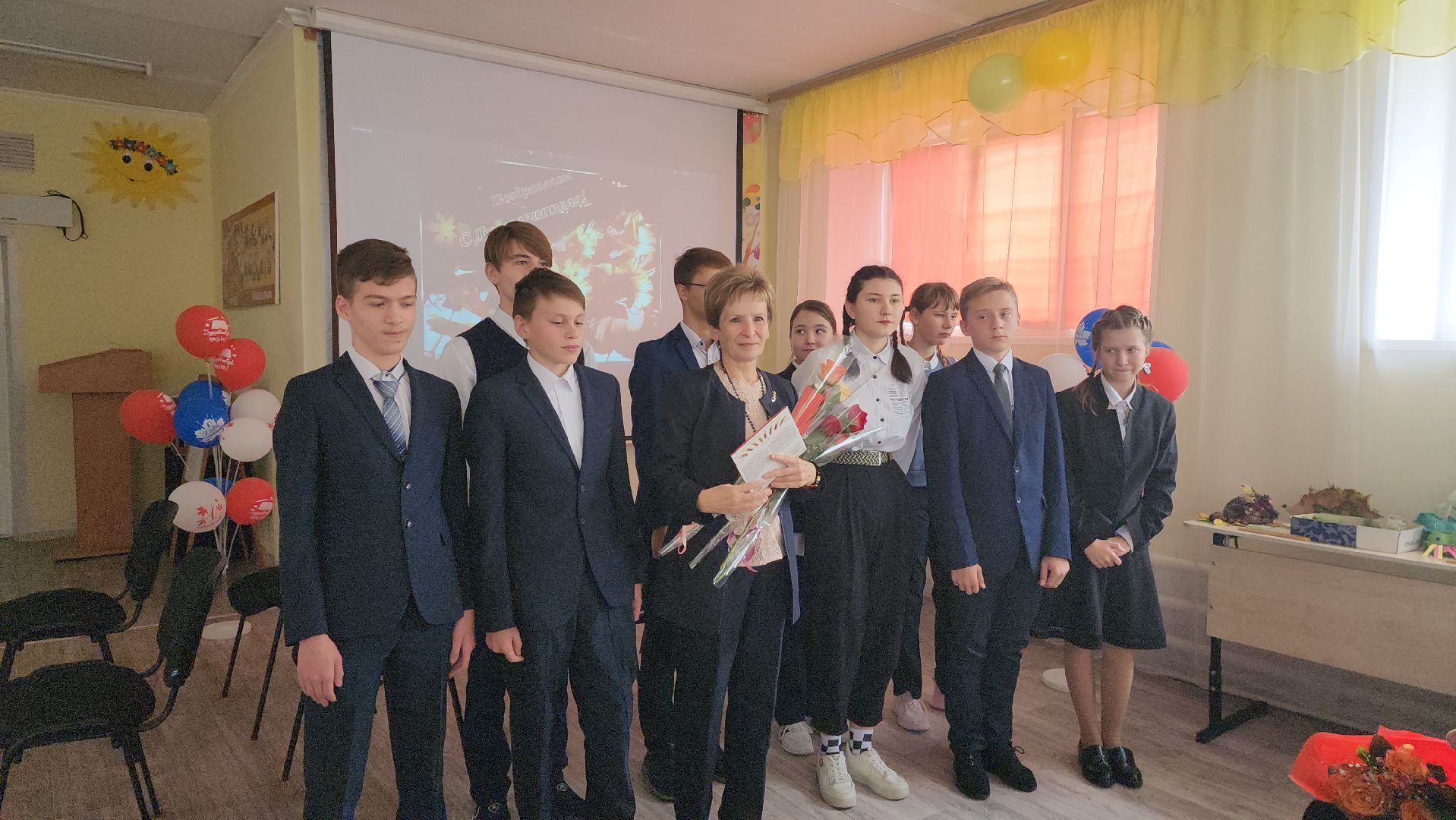 шатура, день учителя, школа-интернат, праздник,