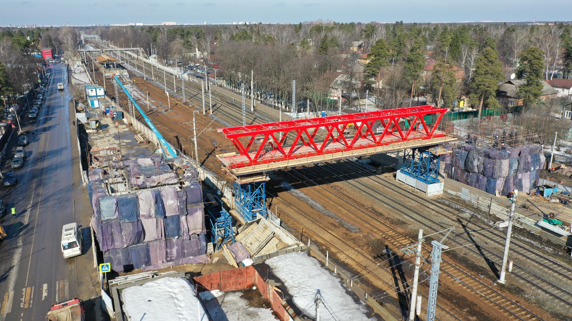 переход, раменское, жд,видео с коптера,
