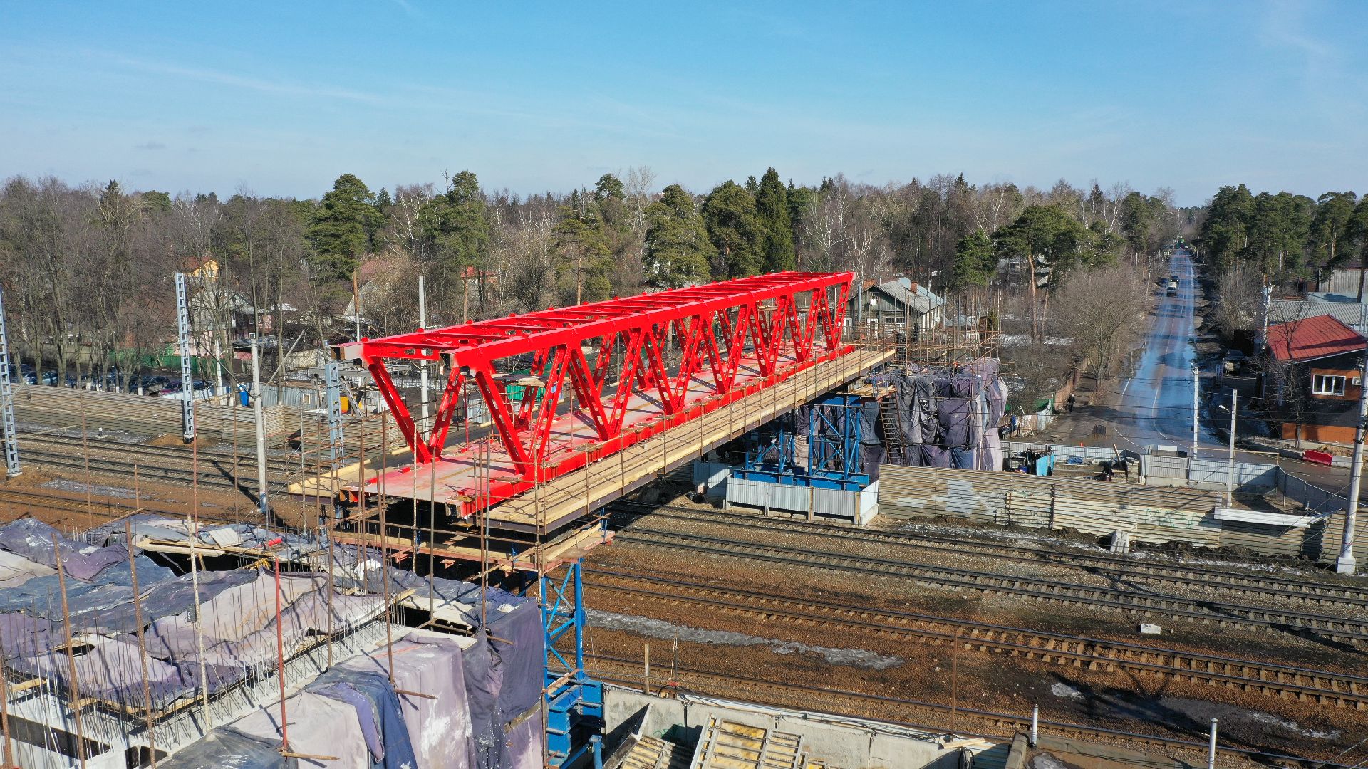 переход, раменское, жд,видео с коптера,